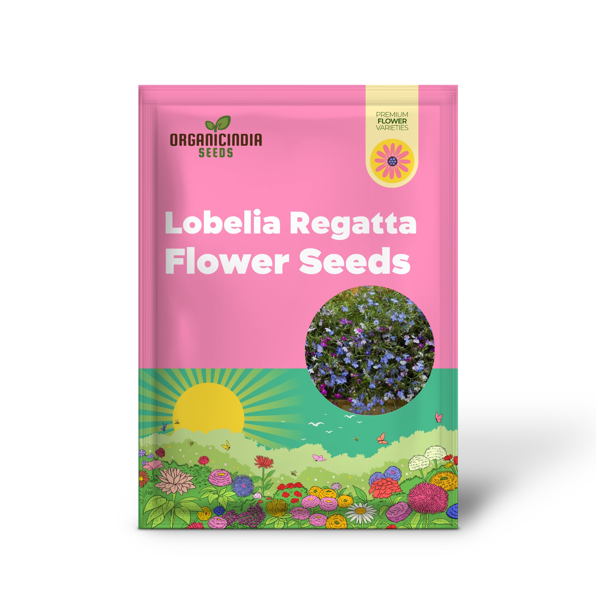 Trailing Lobelia flower seeds for hanging baskets