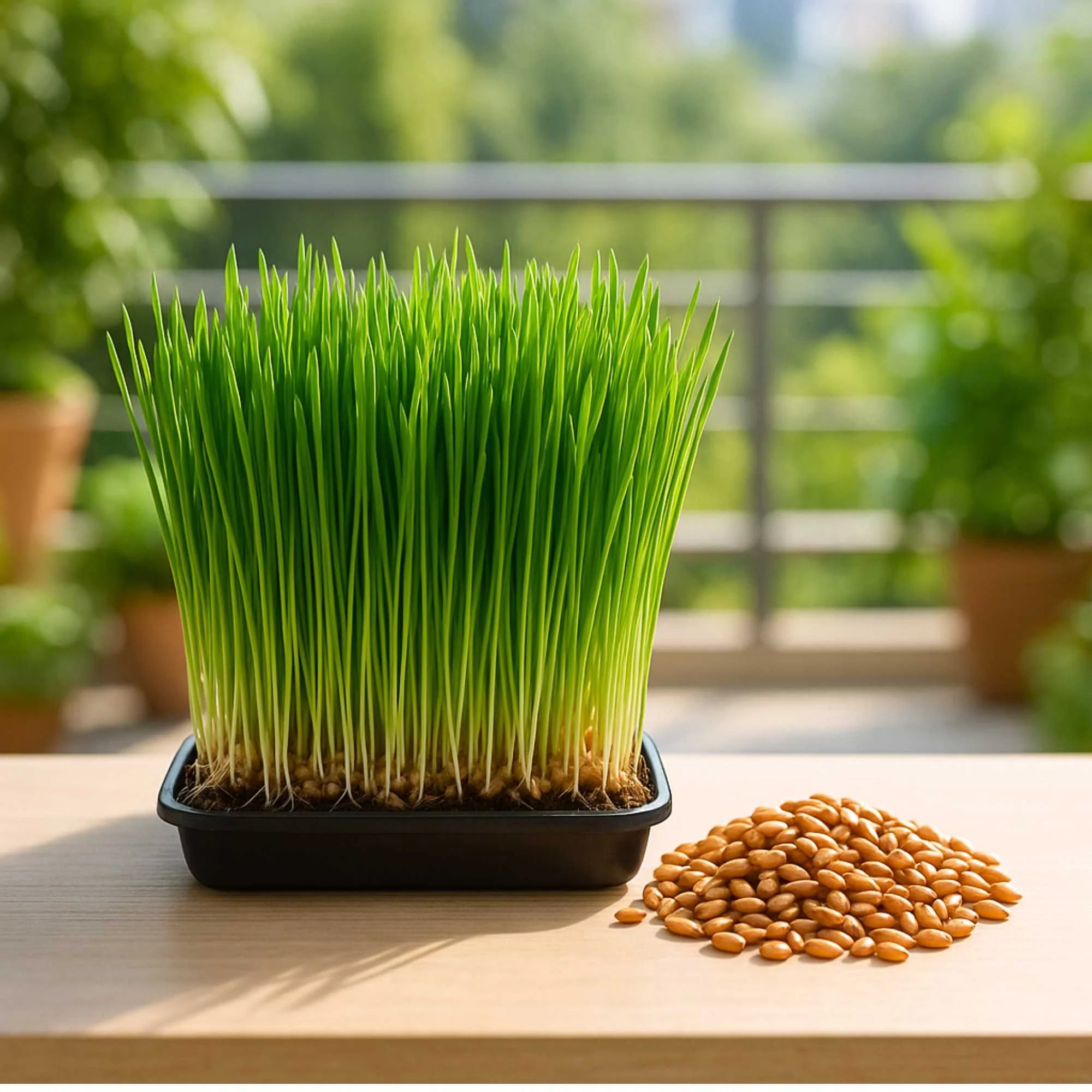 Harvesting Wheat Grass Microgreens – Fresh and Nutrient-Dense Greens