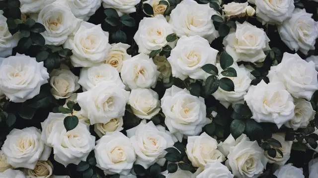 White Rose Seeds for Garden Bed Planting