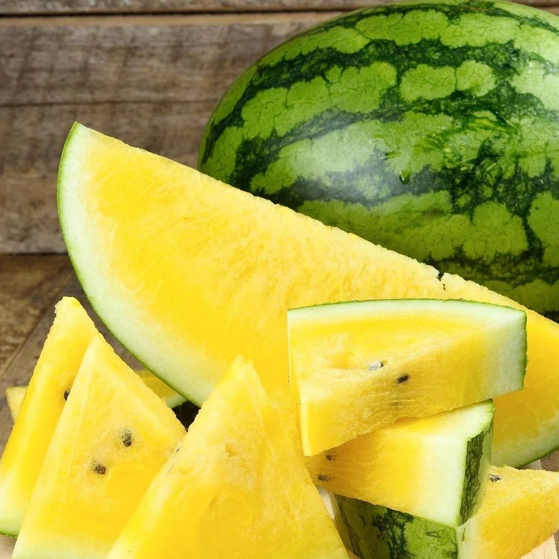 Yellow flesh watermelon seeds sweet tropical flavor