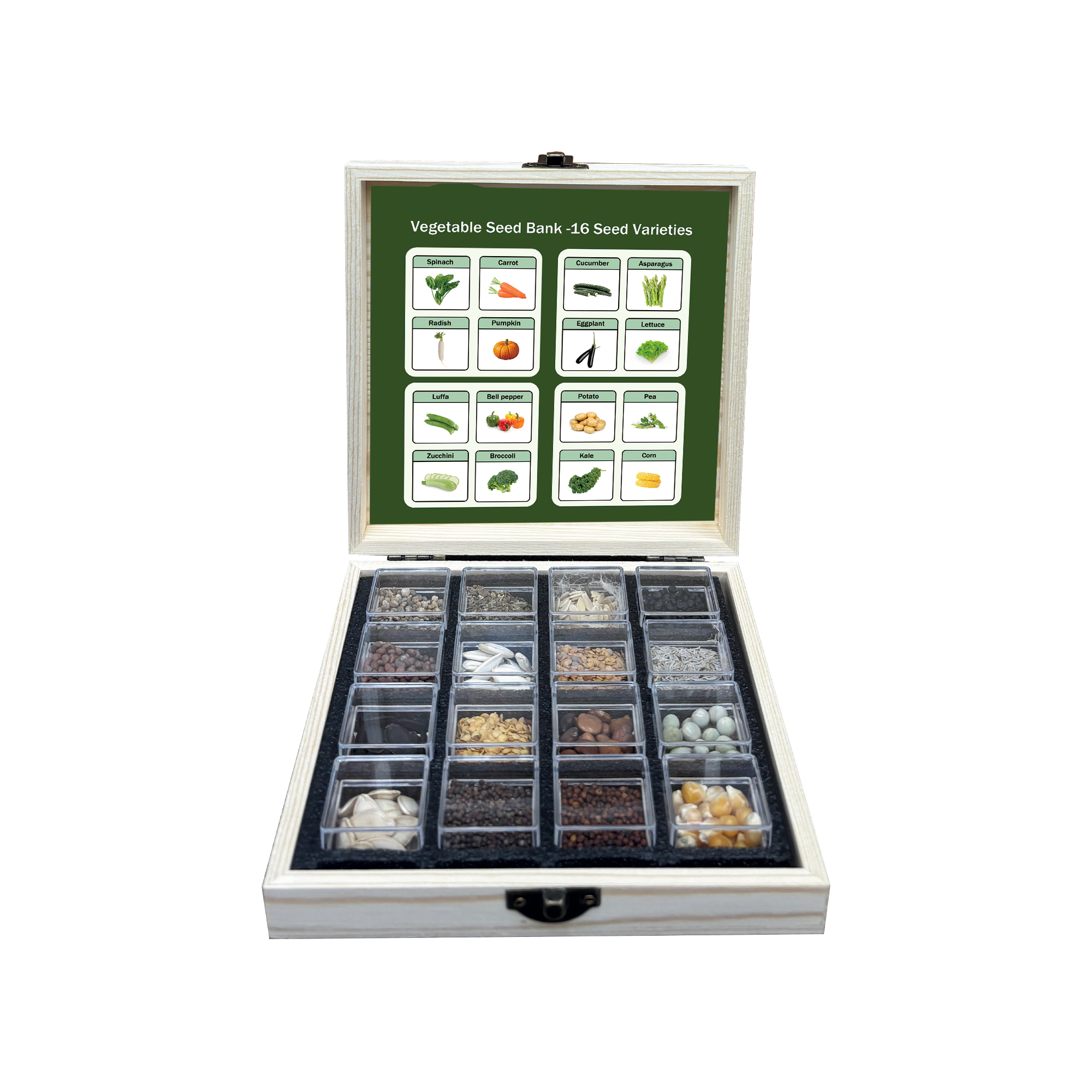 All-in-One Vegetable  Seed Bank - 16 Seed Varieties