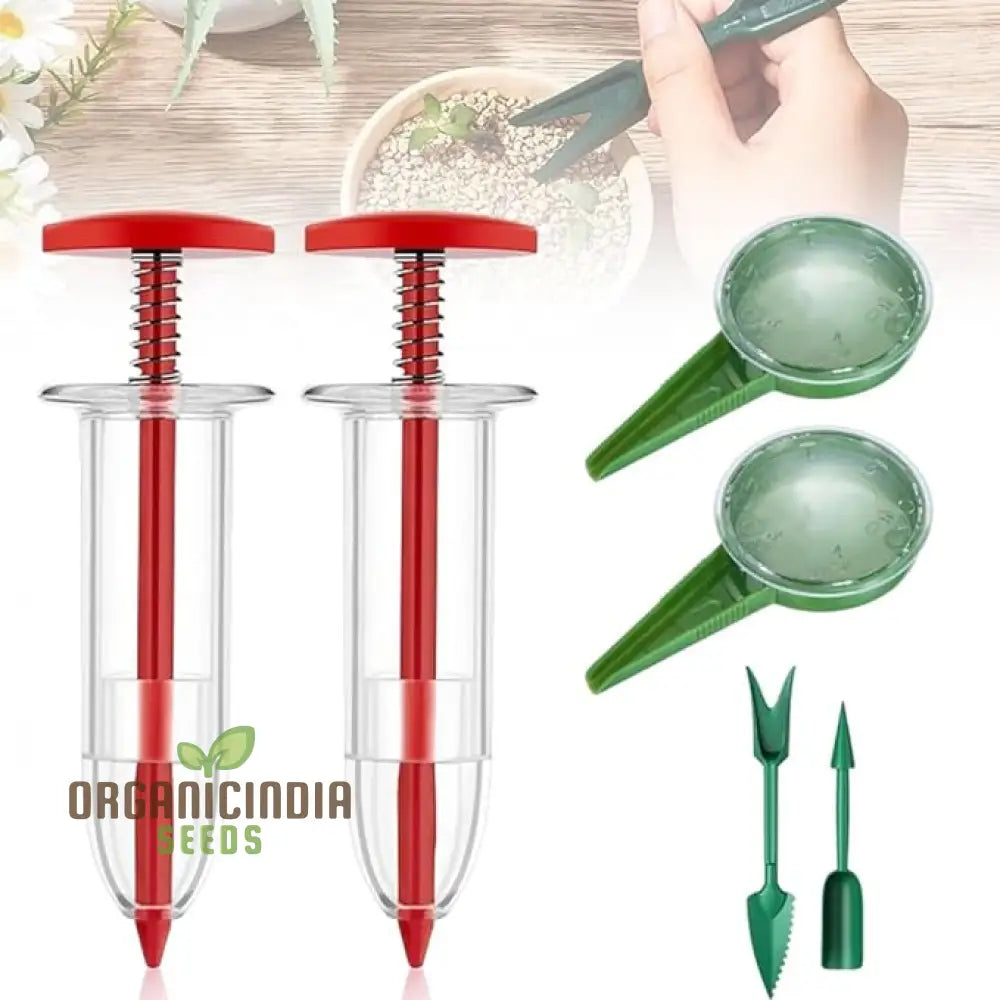 Juego de 6 piezas de esparcidor de semillas mini, nuevo dispensador de semillas mini 2025, herramienta manual pequeña para plantar semillas, juego de, image size:1000x1000