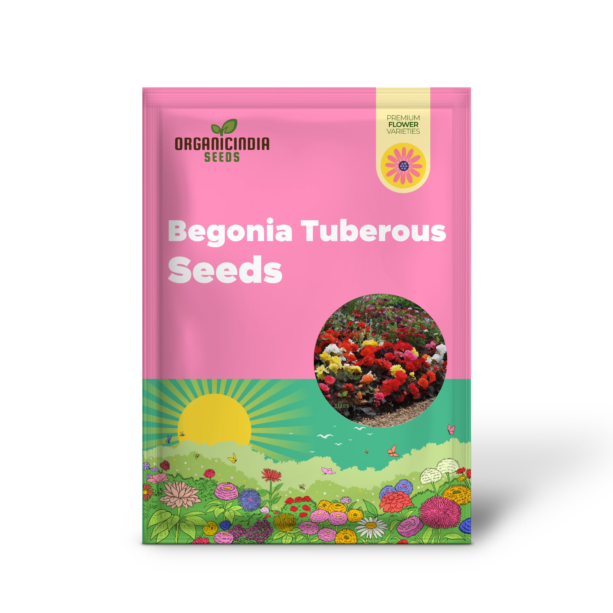 Begonia Tuberous Non-Stop Mocca F1 Gemischt - Ganzjährige Blüten für Ihren Garten