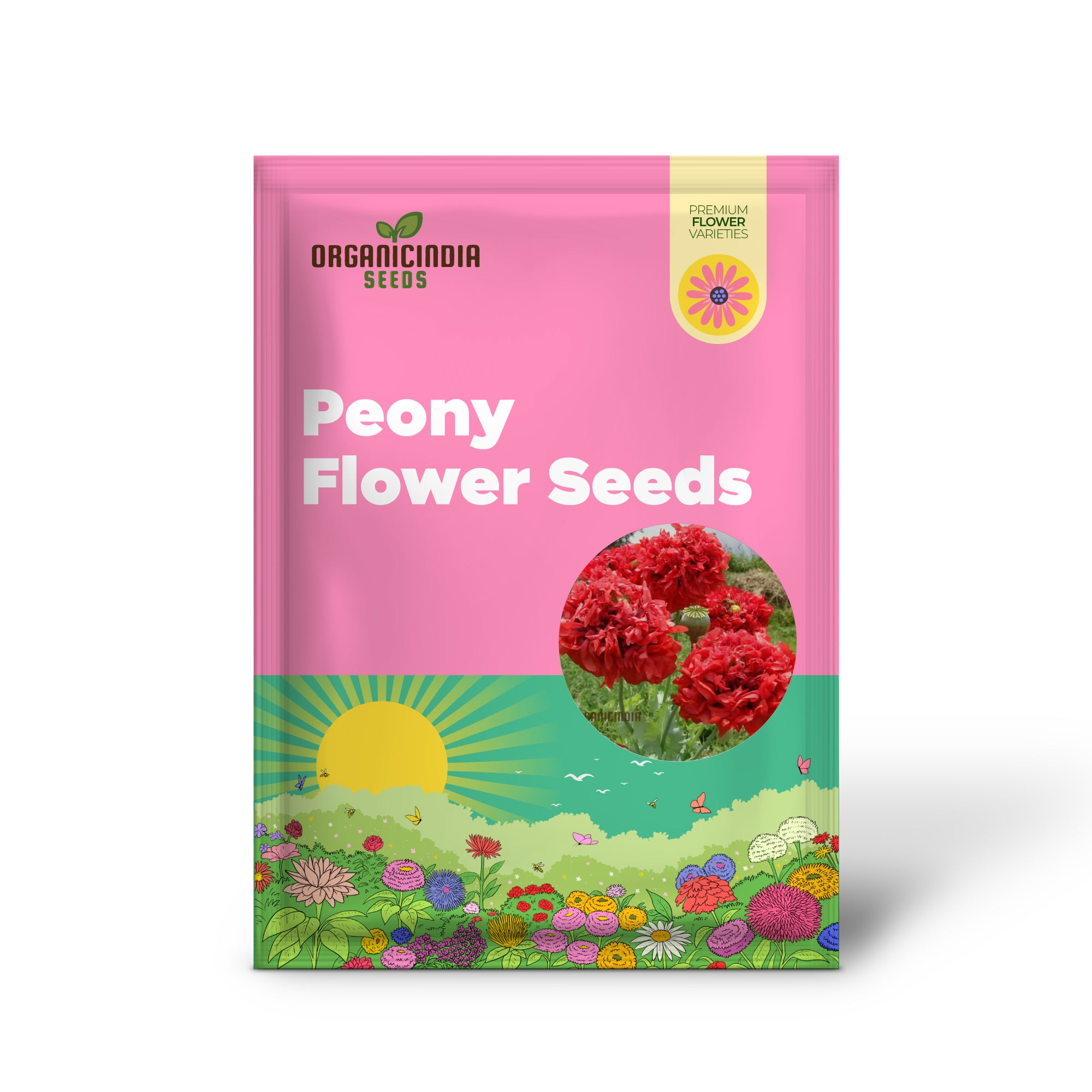 Red Peony Flower Seeds, Transform Your Garden with Stunning Blossoms, Ideal for Planting and Gardening Enthusiasts