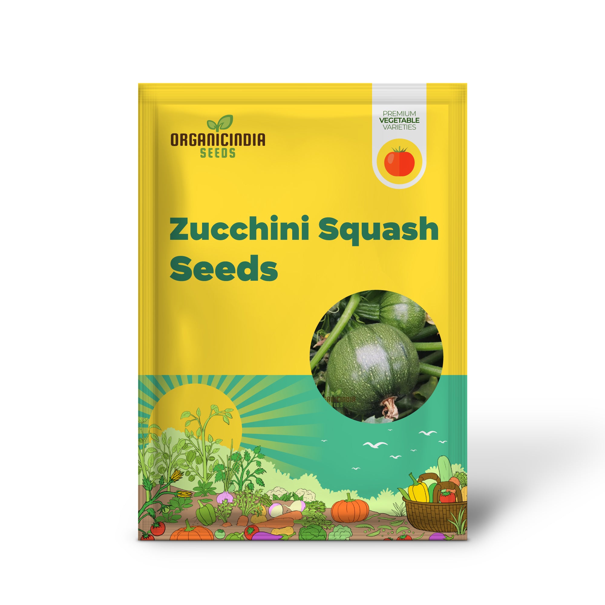 Zucchini Squash Round Hybrid Seeds â€“ Elevate Your