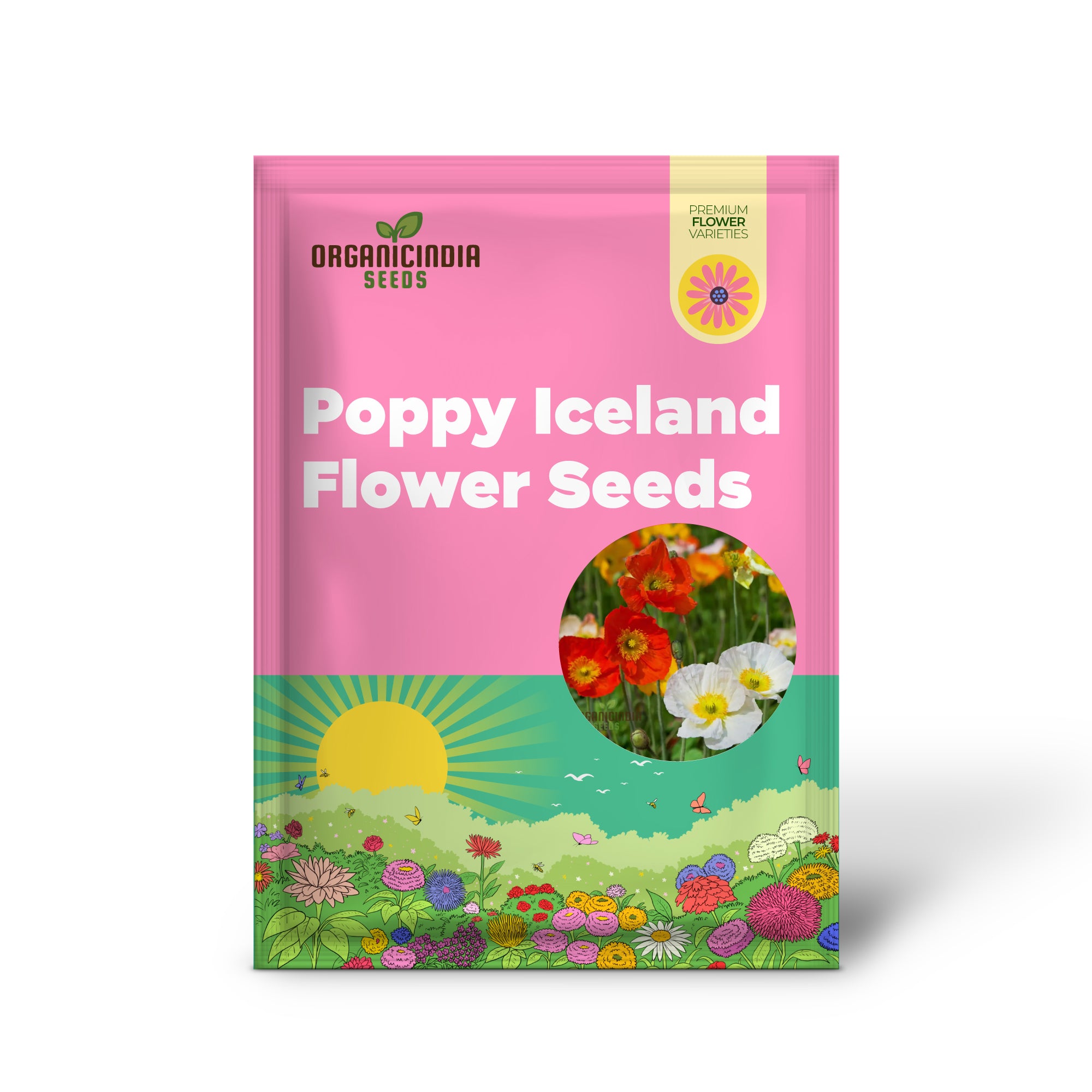 thumbnail image 2 of Mother Nature's Seeds – Iceland Poppy Mix (2000 Seeds) Tender Perennial For Spring/Summer 2 of 6