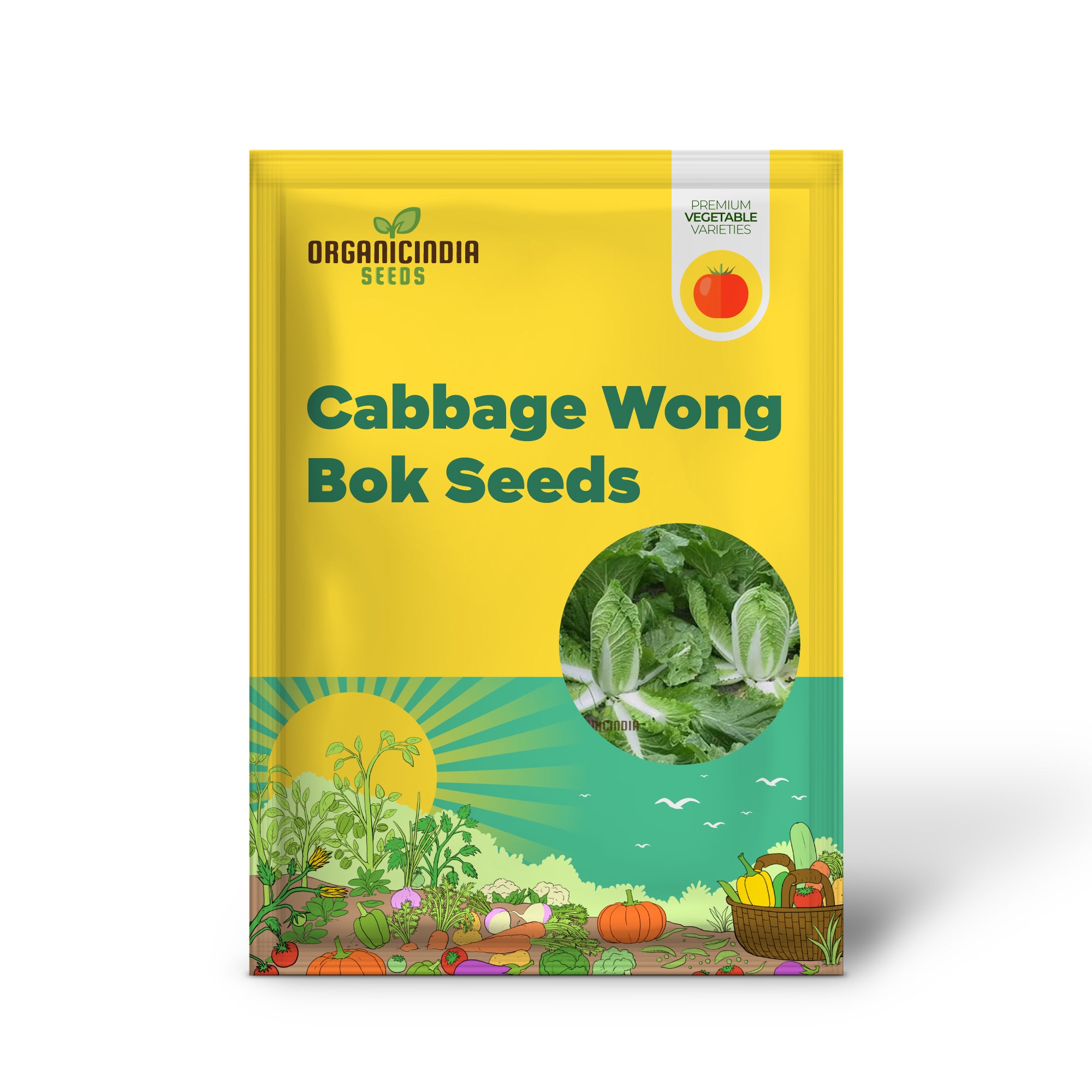Chinese Cabbage Wong Bok (Napa) Vegetable Seeds, Crisp Texture, Ideal for Stir-Fries and Salads