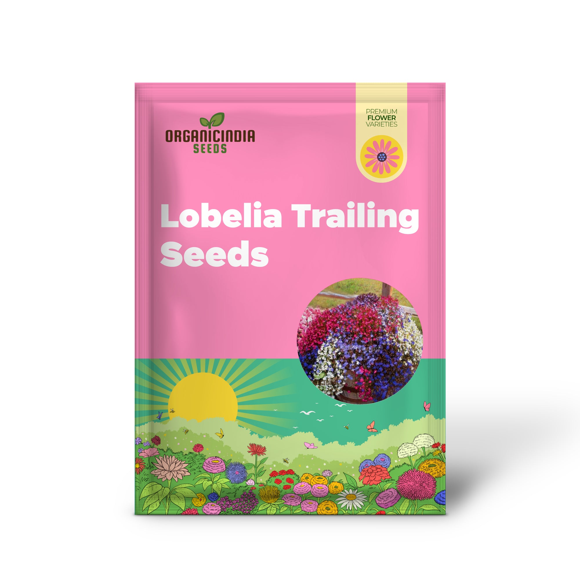 Lobelia Trailing Mixed - Perfect for Hanging Baskets, Window Boxes, and Garden Borders - Ideal for Creating a Cascading Colorful Display in Your Garden Spaces