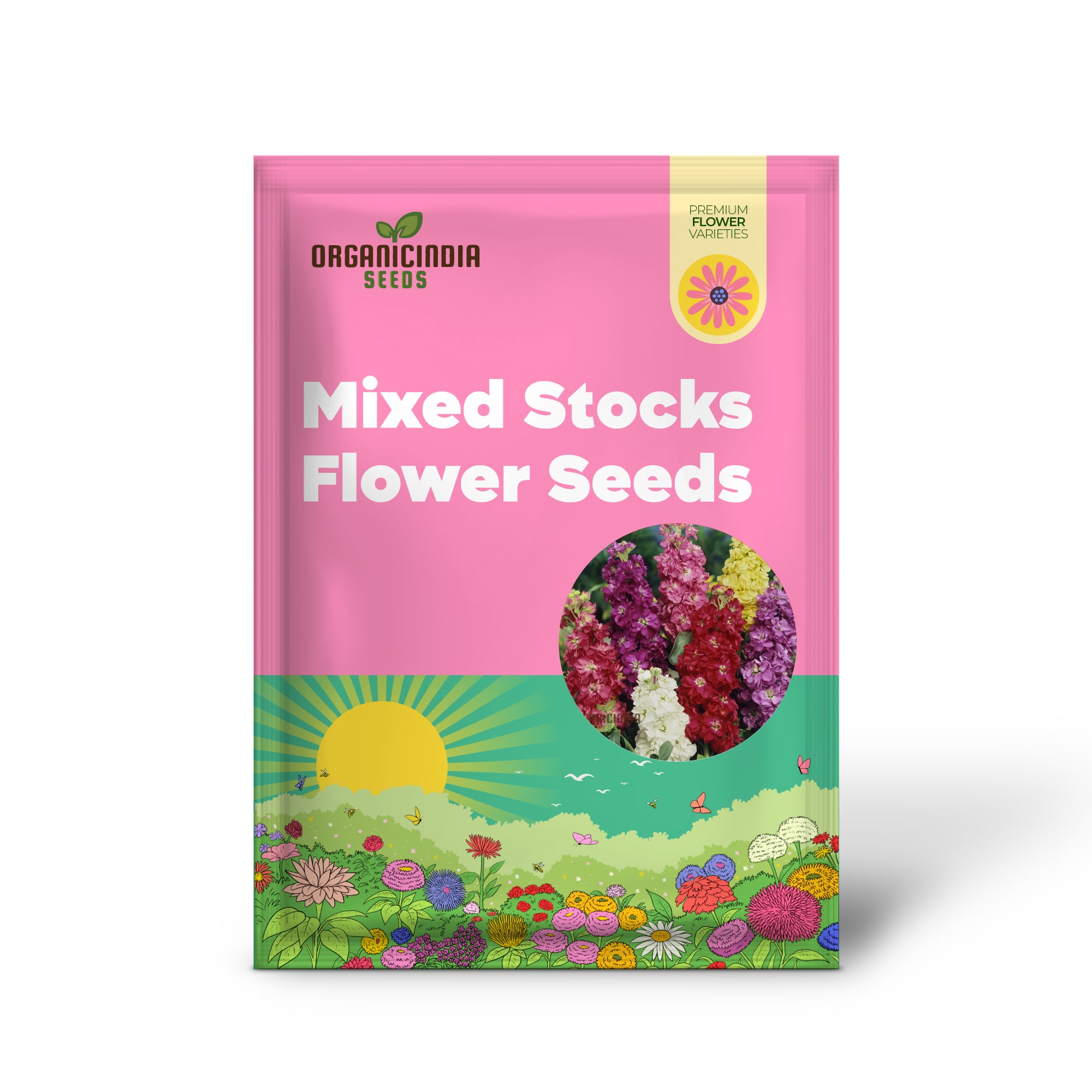Mixed Stocks Flower Seeds, Perfect for Gardening Enthusiasts Premium Quality Seeds