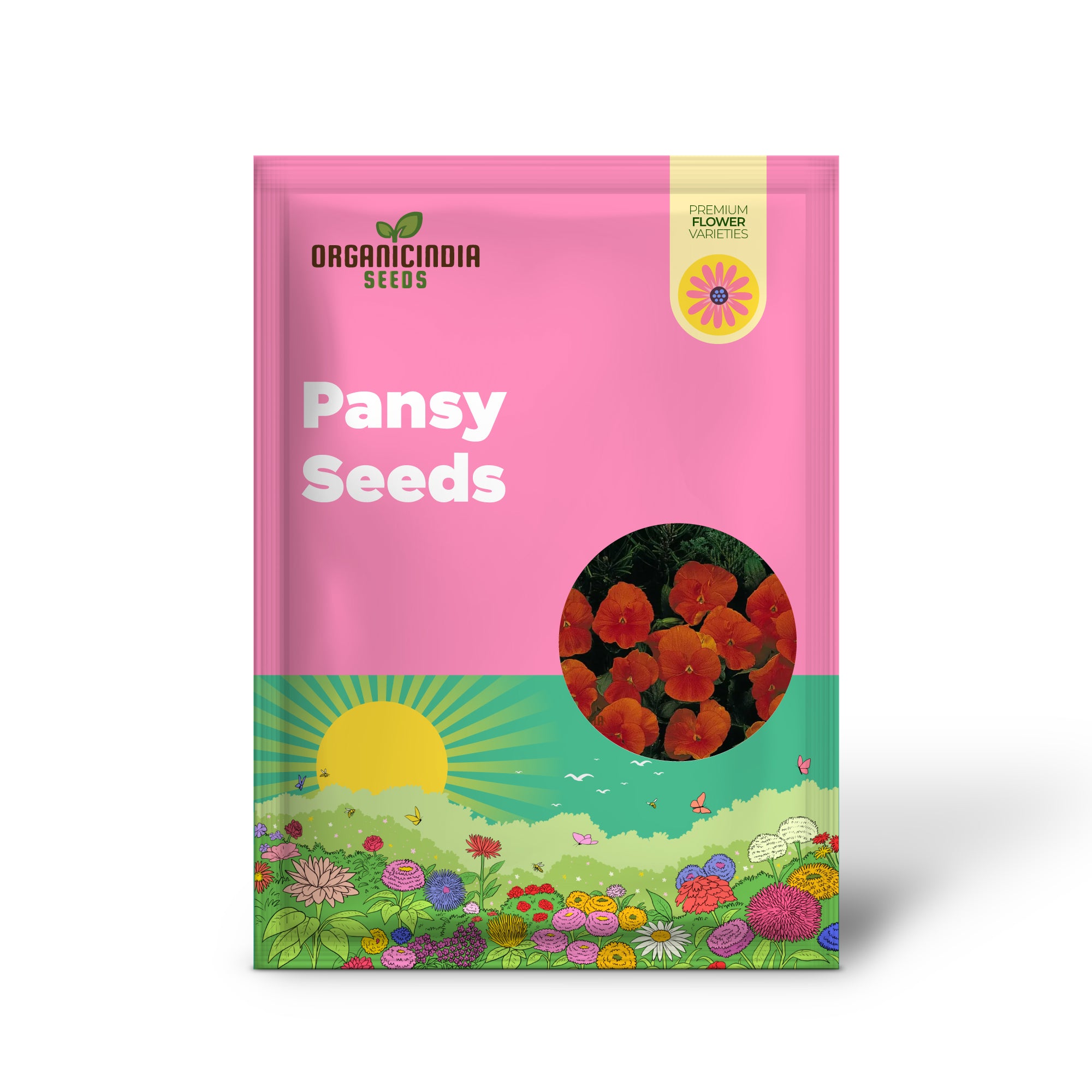 Pansy Padparadja F2 Seeds - Grow Unique and Striking Orange Pansies in Your Garden