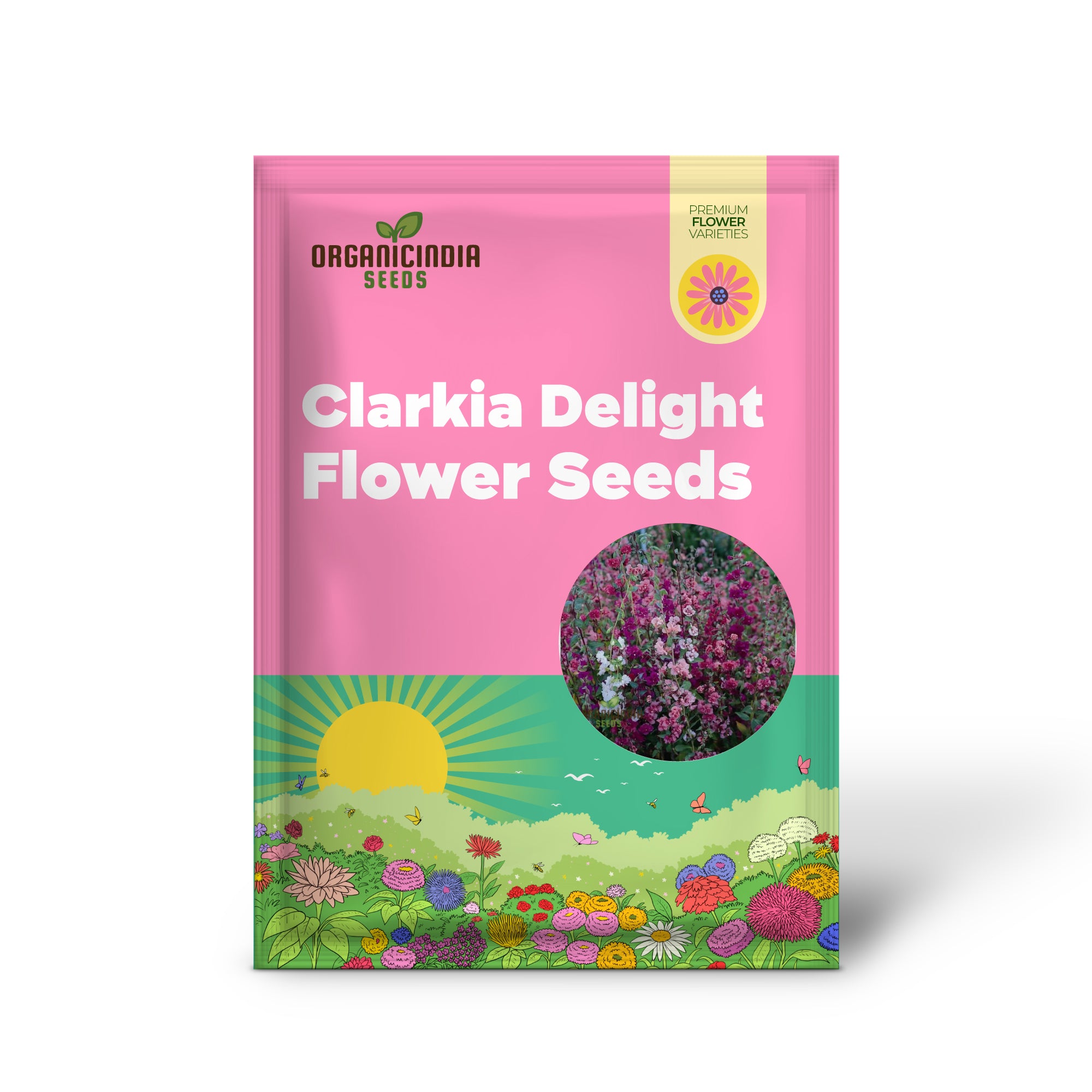 Clarkia Double Delight Blumensamen zum Anpflanzen: Exquisite zweifarbige Blüten für Ihre Gartenoase