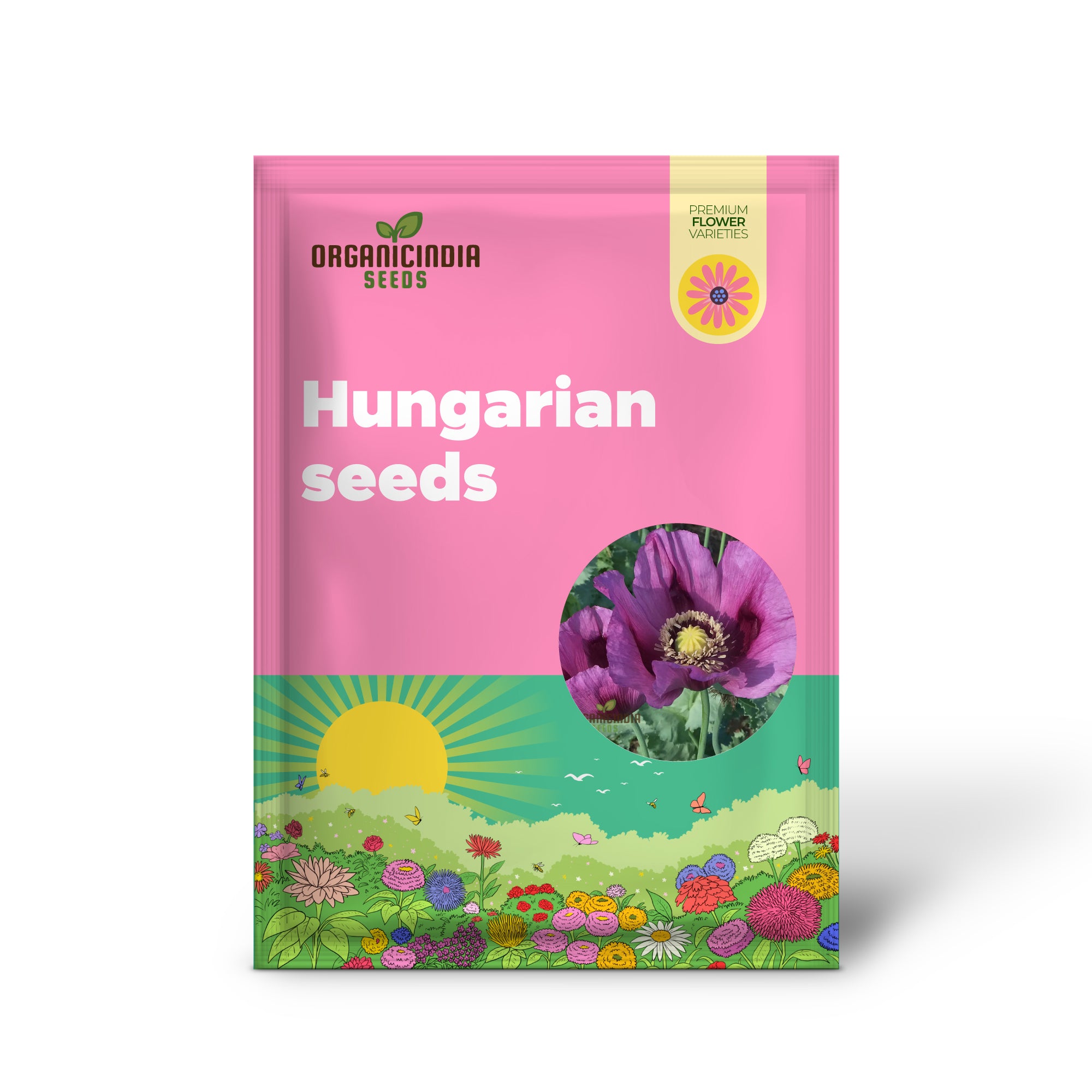 Papaver (Poppy Seeds) Hungarian Blue seeds for Planting- Grow Beautiful and Vibrant Hungarian Blue Poppies in Your Garden