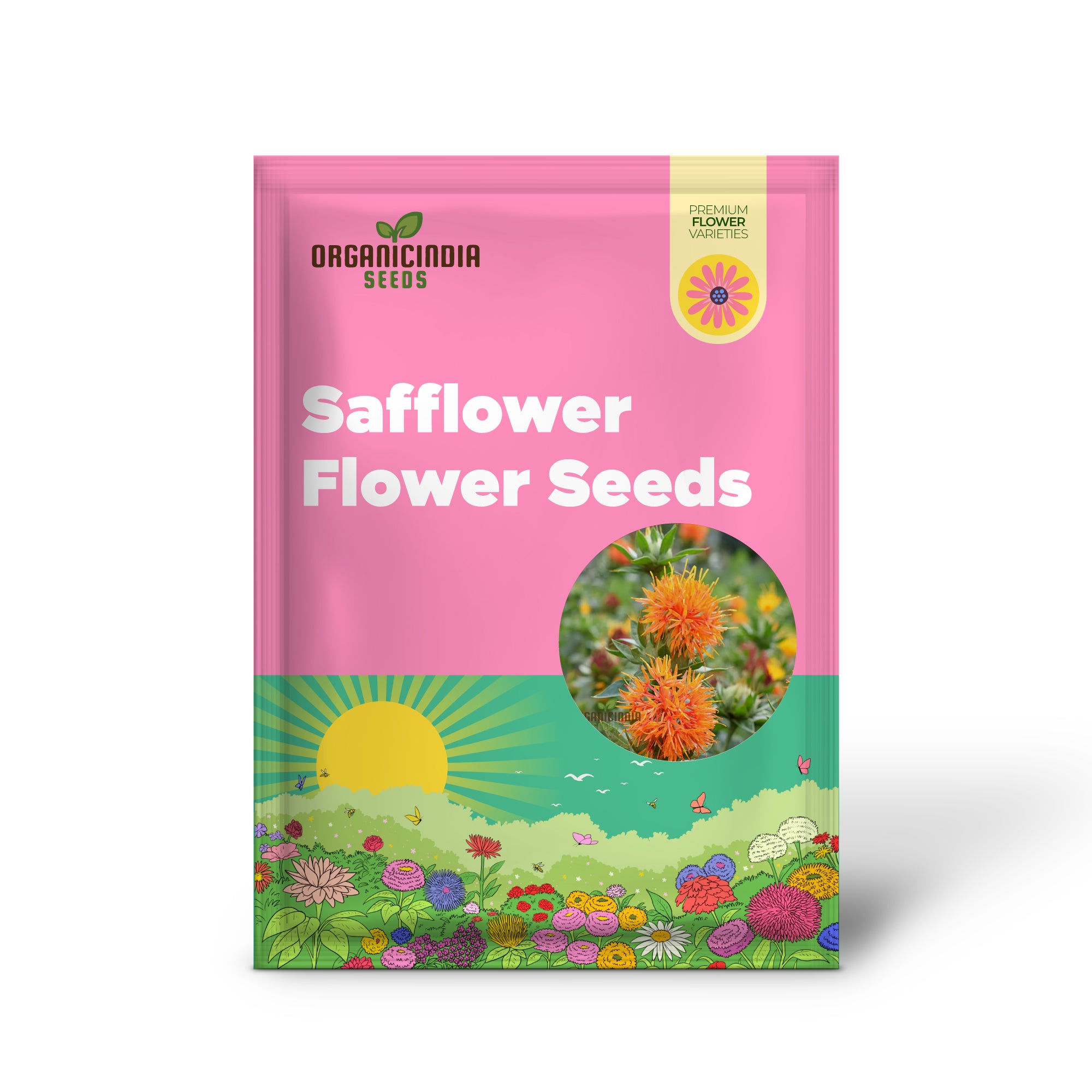 Lorenzo Trussoni Heirloom Safflower Flower Seeds, Cultivate Timeless Beauty in Your Garden with Expert Planting and Gardening
