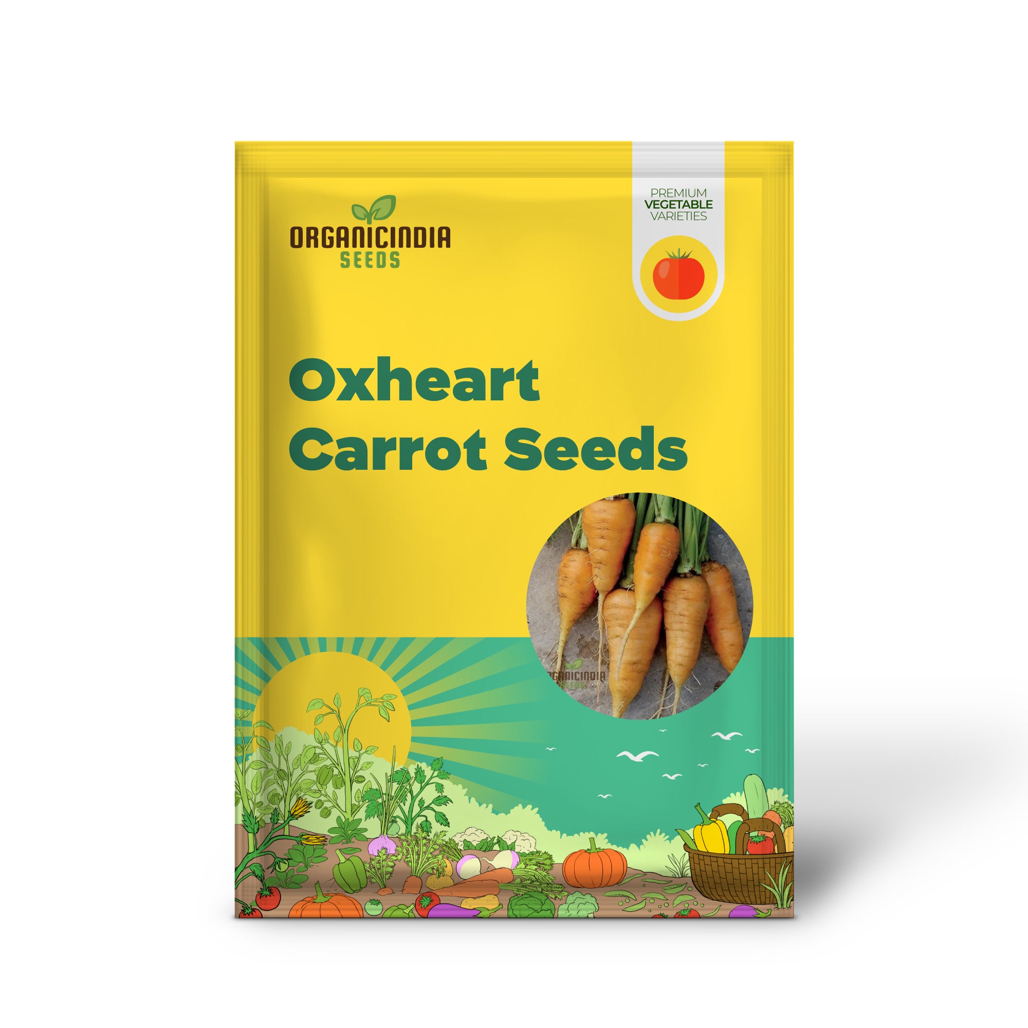 Organic Oxheart Carrot Seeds For planting: Heirloom Gardening Delight for Long, Sweet Harvests