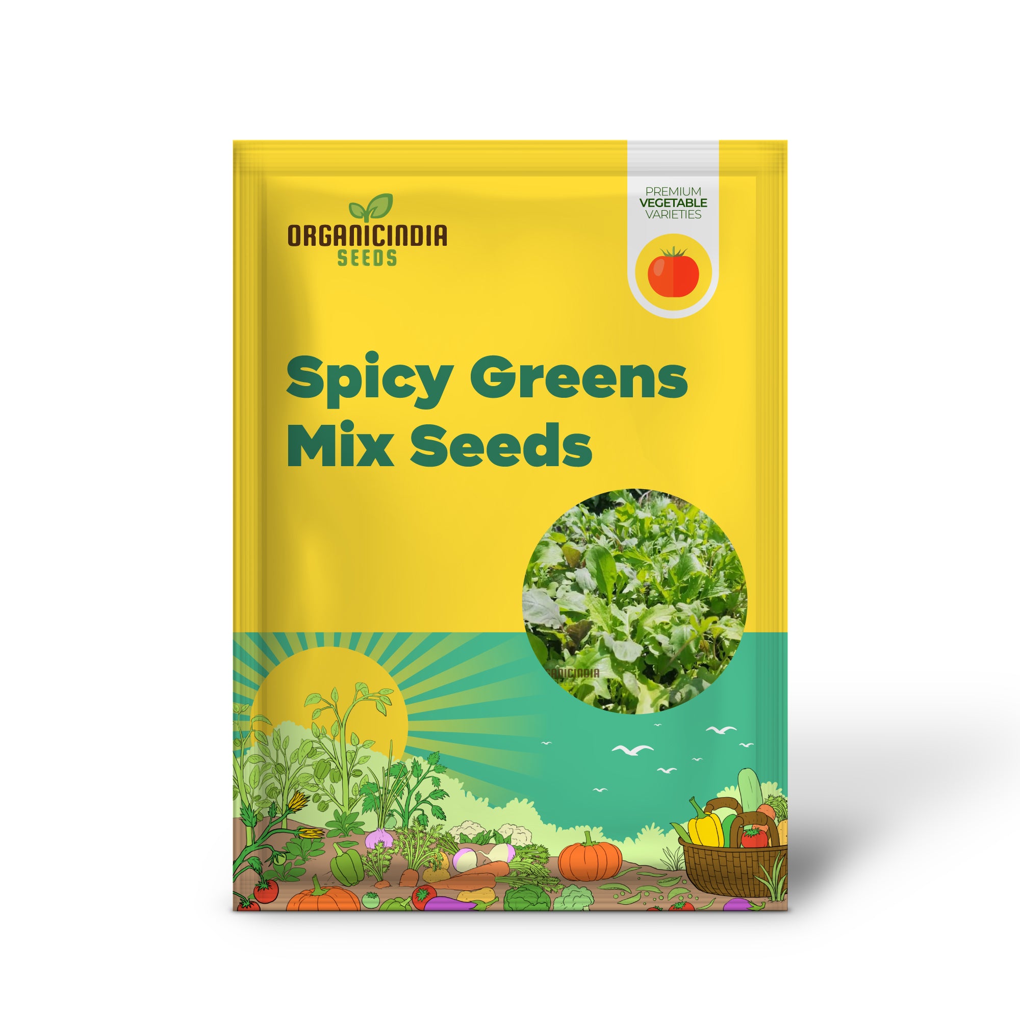 Organic Spicy Greens Mix Seeds for Vibrant Garden Harvests