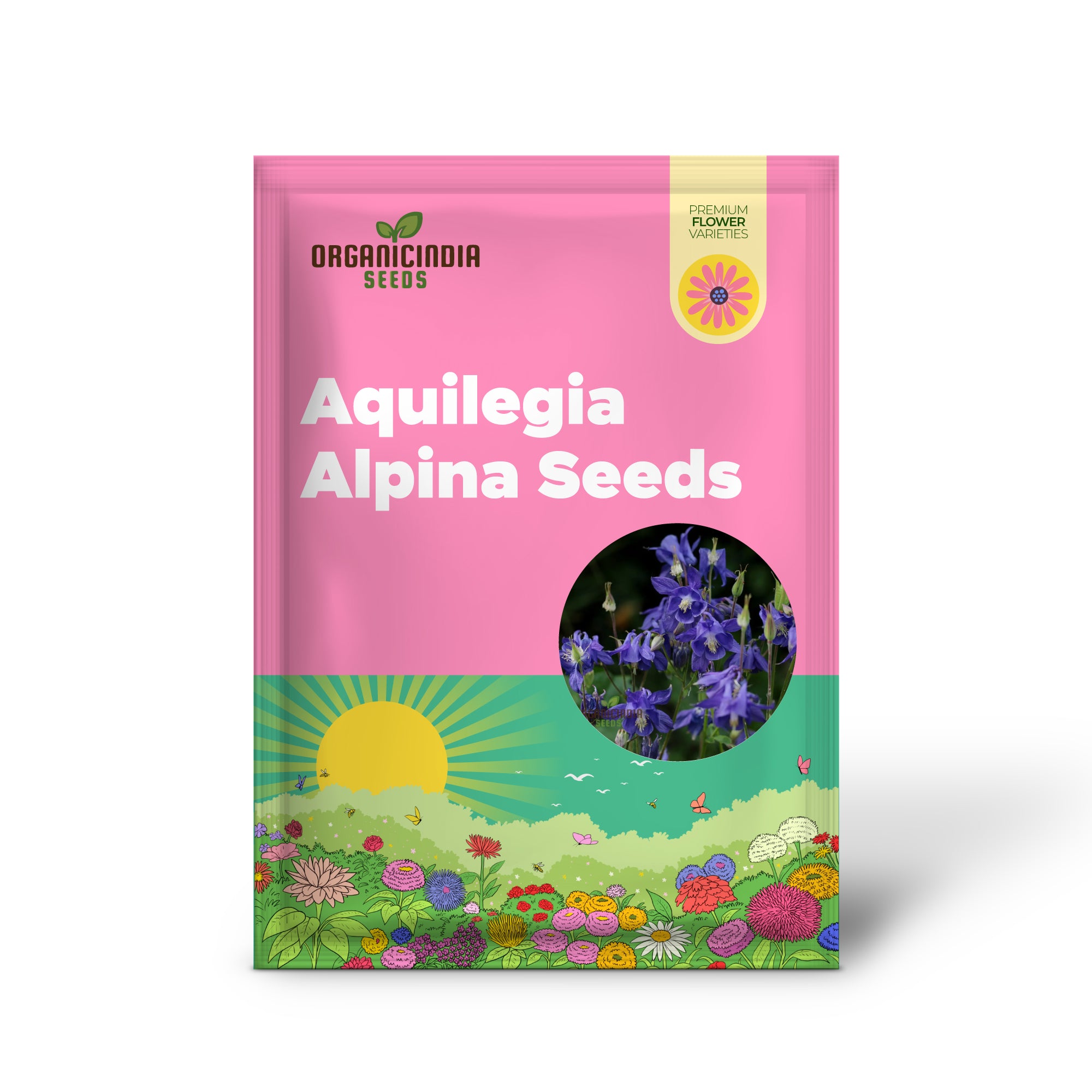 Aquilegia Alpina Seeds for Gardening Enthusiasts - Rare Columbine Flower Seeds, Hardy Perennial Plant, Easy to Grow