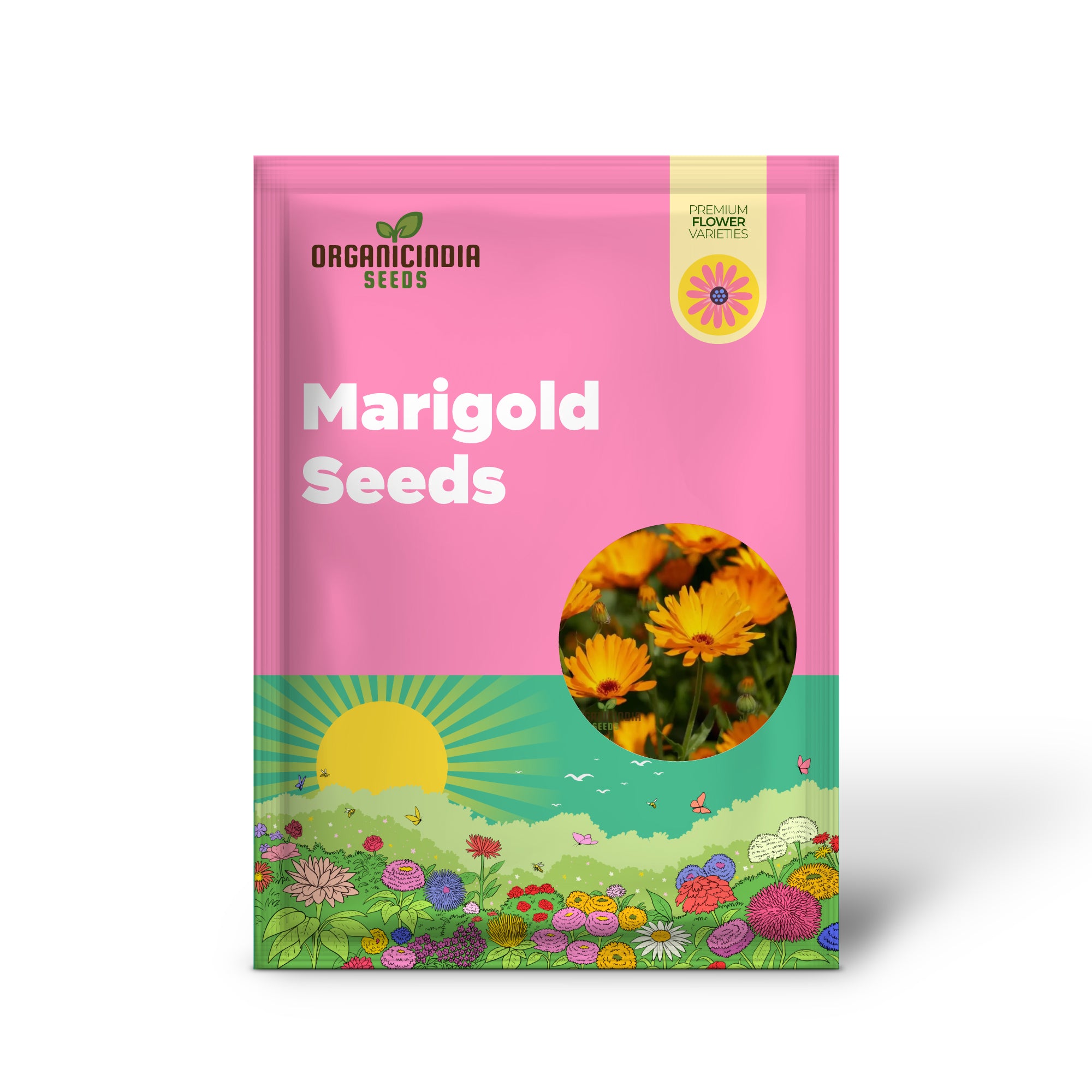 Pot Marigold Seeds for Vibrant Gardening, Organic Calendula Officinalis Seeds