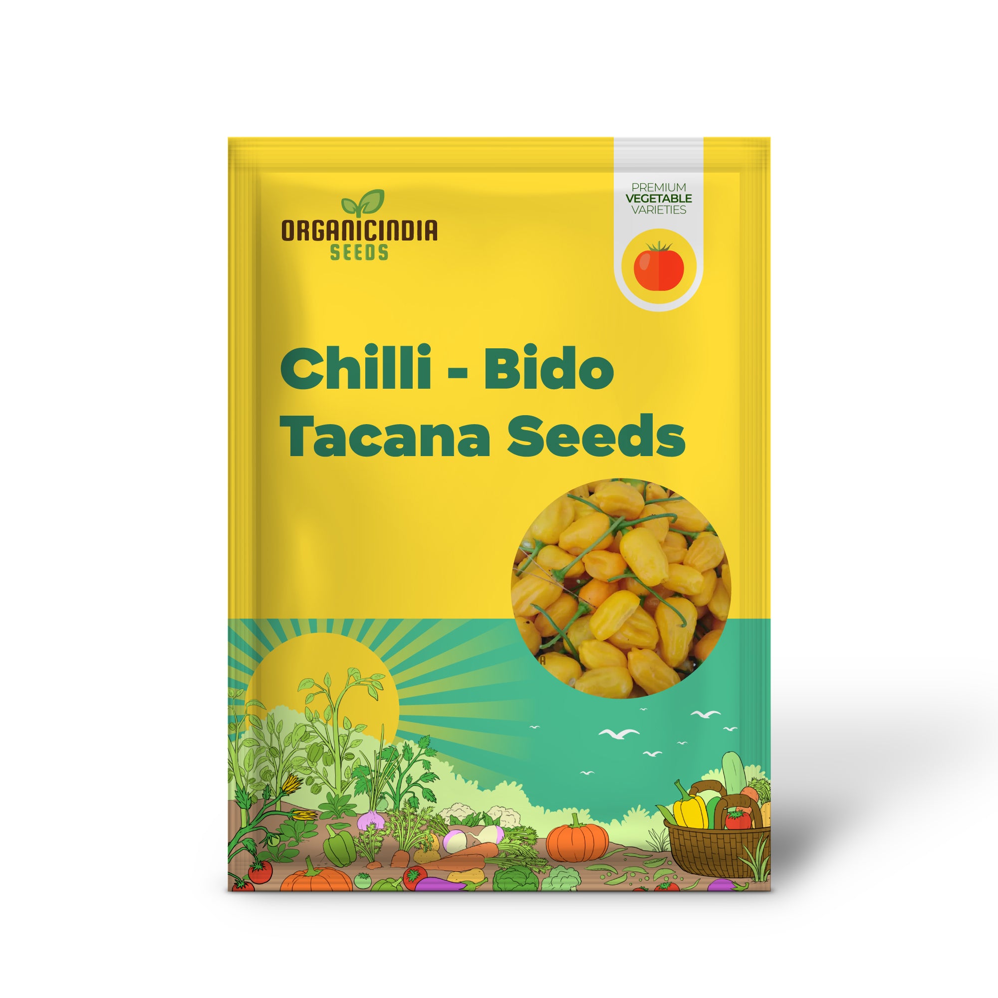 Chili - Bido Tacana GELBE Samen zum Anpflanzen und Gärtnern | Bio-Samen in Premiumqualität