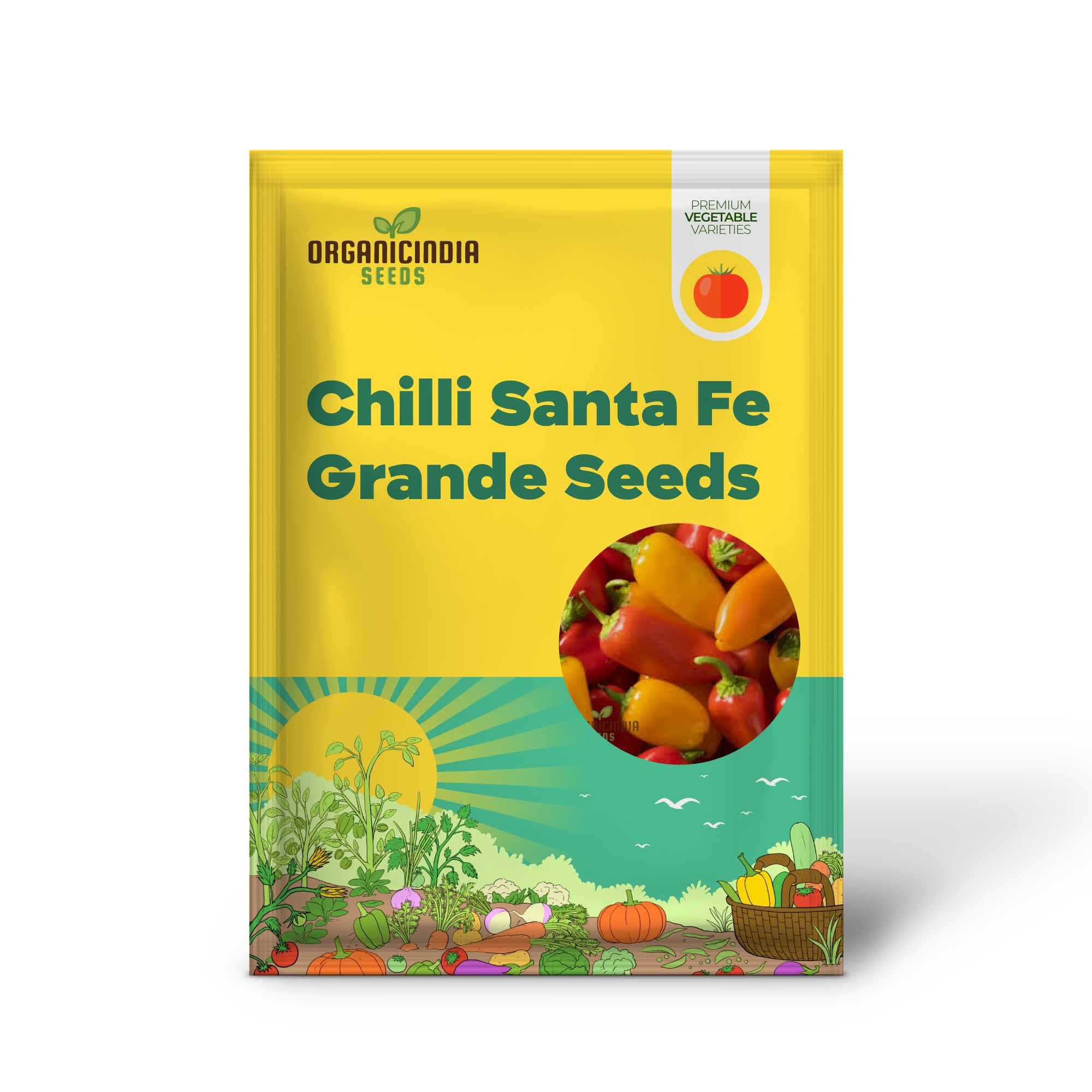 Chilli Santa Fe Grande Seeds for Planting and Gardening Organic Seed Collection