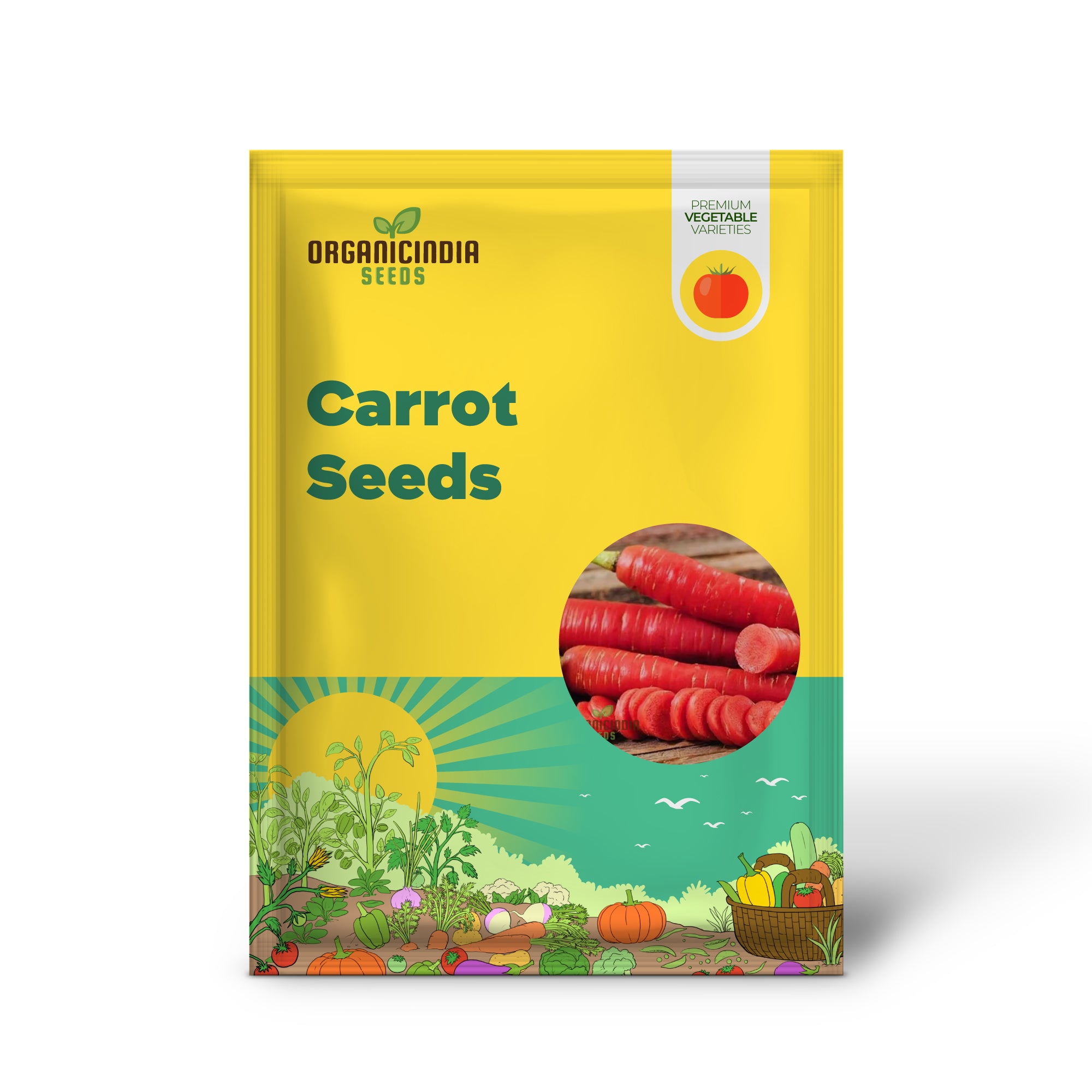 Carrot Seeds - Atomic Red for Planting & Gardening | Premium Quality Seeds