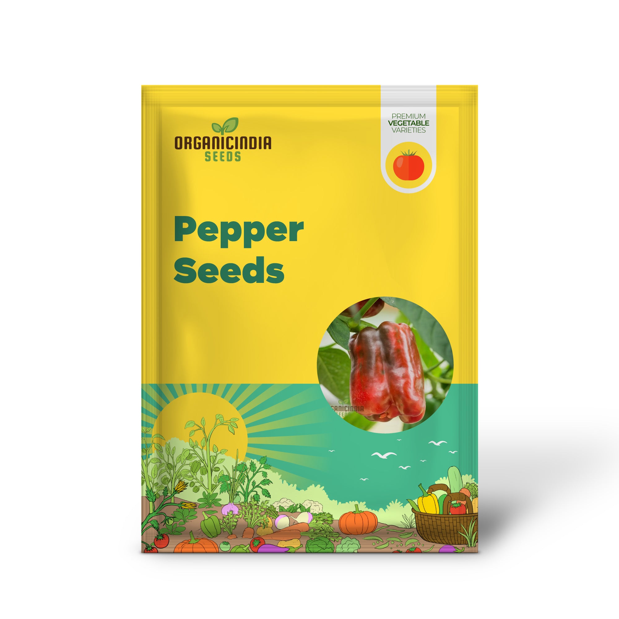 Pepper King of the North (Sweet) Seeds For Planting, High-Yielding, Cold-Hardy Sweet Pepper Seeds for Vegetable Gardens