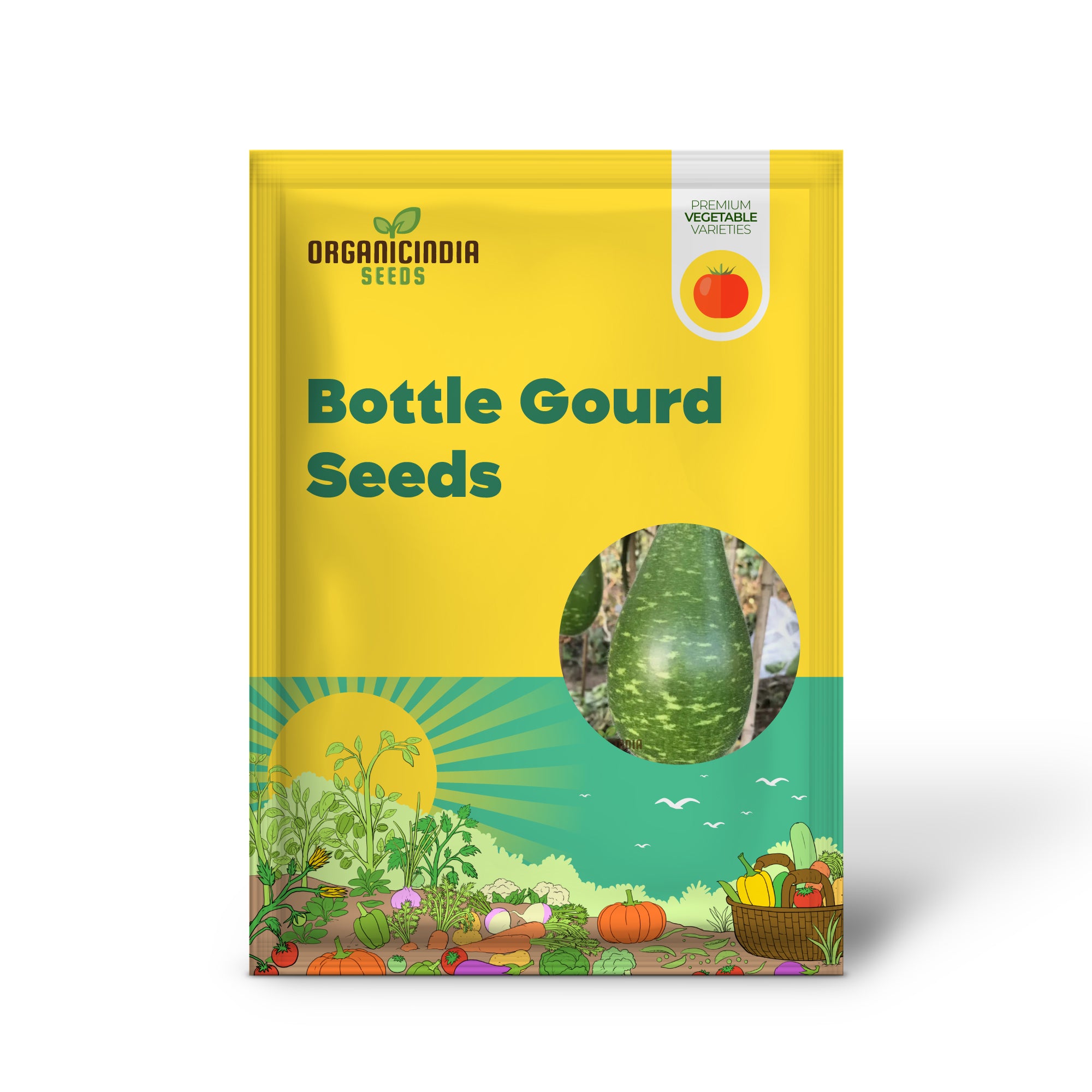 Graines de courge bouteille mouchetée longue verte blanche - Guide de plantation inclus, variété rare pour votre jardin