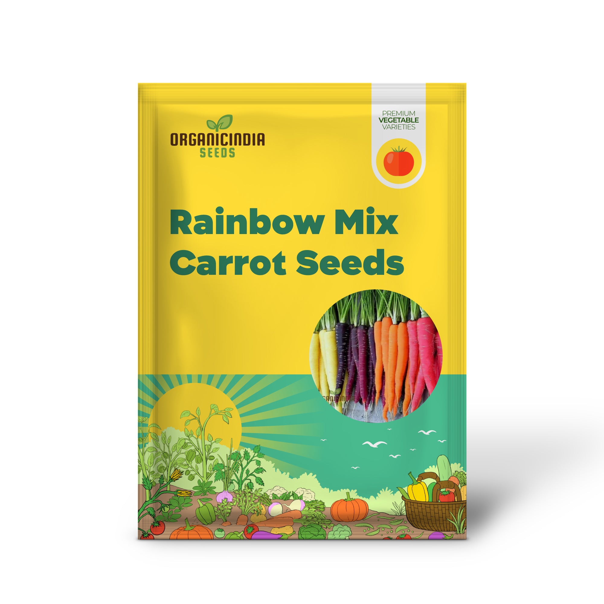 Rainbow Mix Colorful Carrot Seeds For Planting-Harvests and Delicious Garden