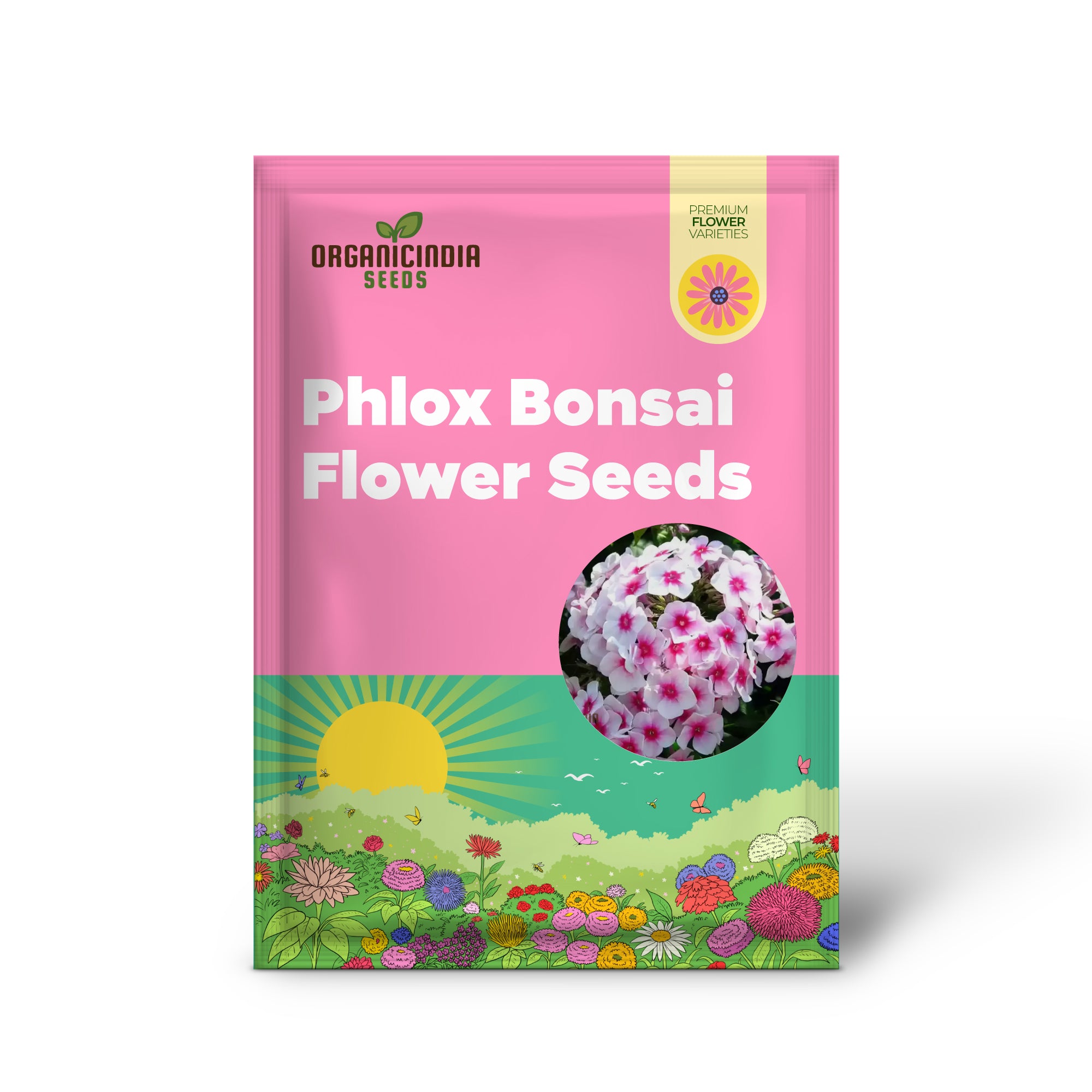 Graines de fleurs exotiques multicolores Phlox Bonsai - 100 pièces