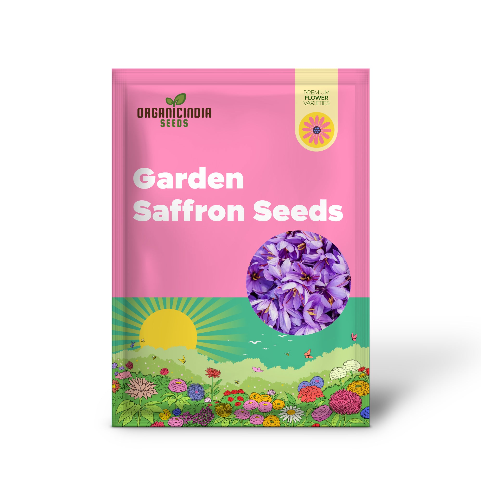 Garden Saffron Seeds, Perennial, Non GMO, Drought Tolerant, Ideal for Container Gardens