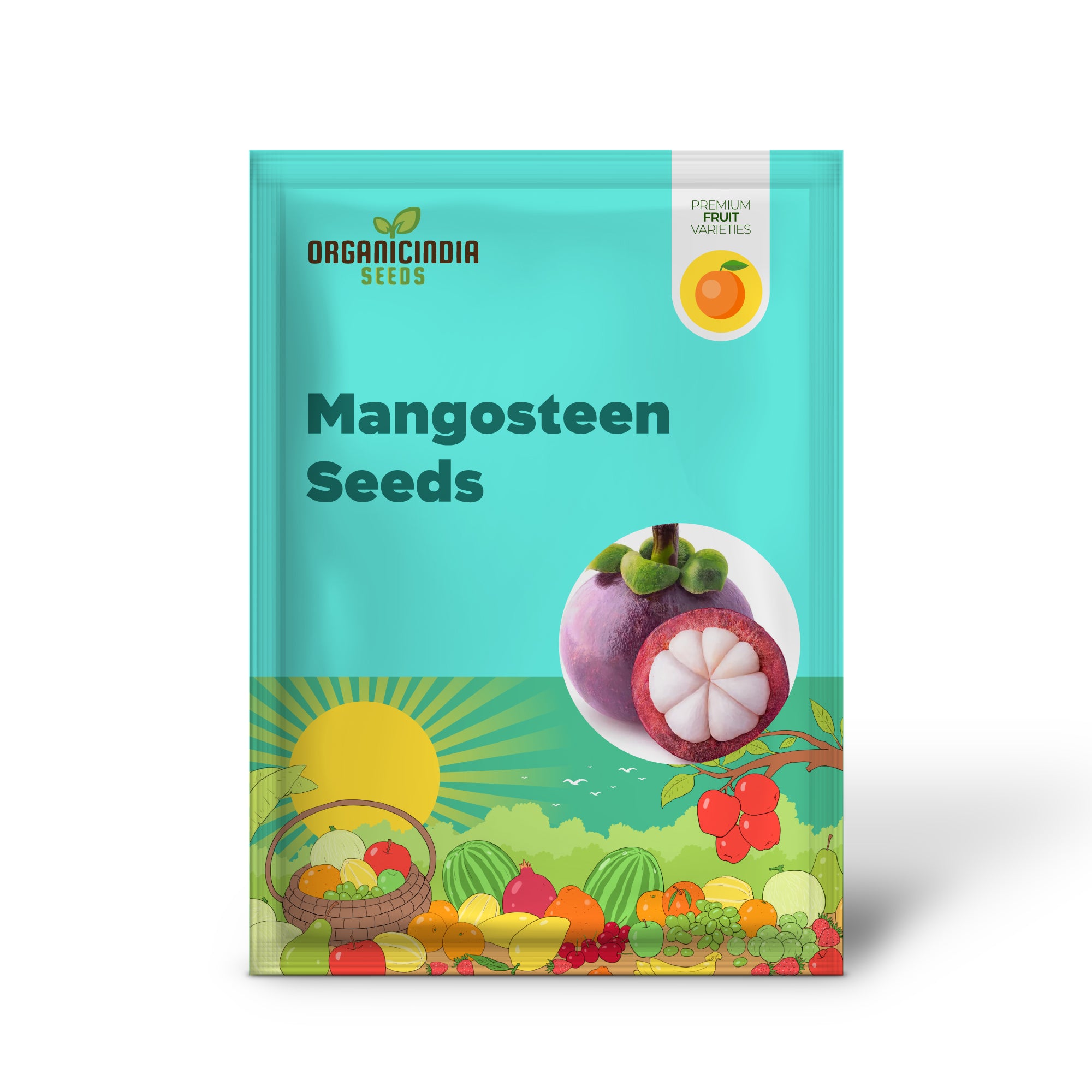 Mangosteen Seeds - Sweet Evergreen Tropical Fruit, GMO-Free for Garden
