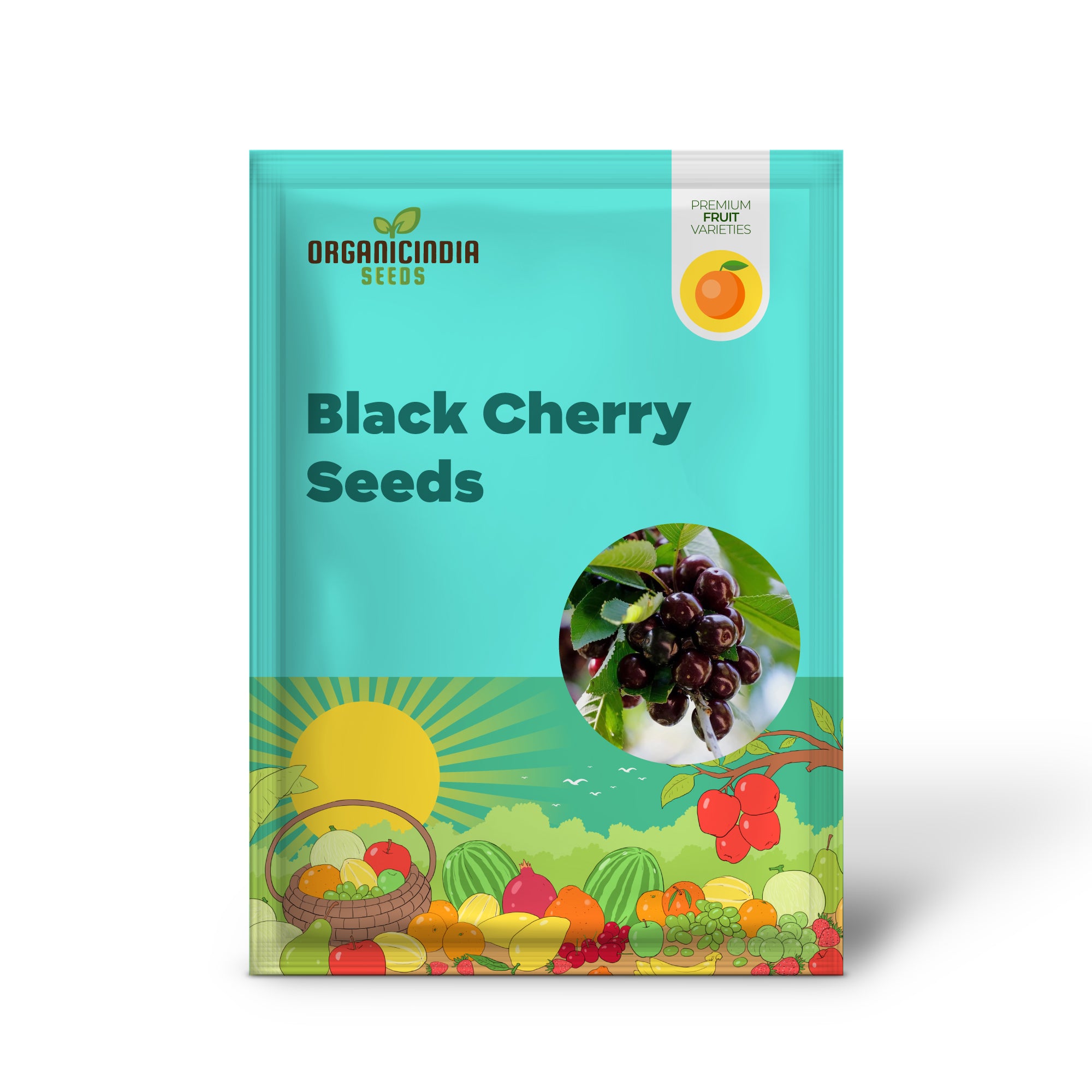 Schwarze Kirschsamen – mittelgroßer bis großer Laubbaum mit duftenden weißen Blüten, süßen, saftigen Früchten, ideal für Marmelade und kulinarische Zwecke – 30 Stück