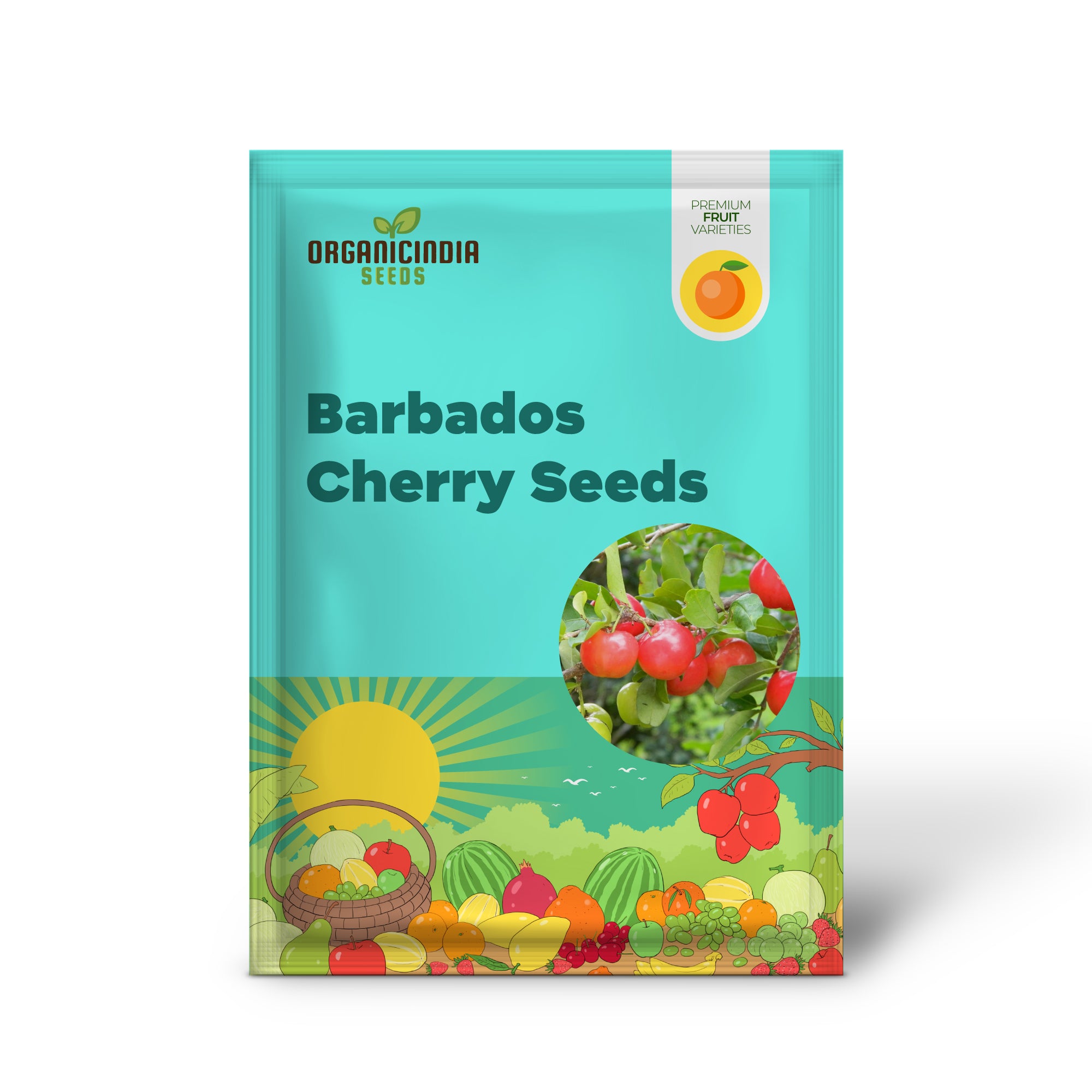 Barbados-Kirschsamen Acerola, Malpighia Emarginata, tropische Frucht, reich an Vitamin C und A, für Säfte, kulinarisch, 10 Stück Fruchtsamen 