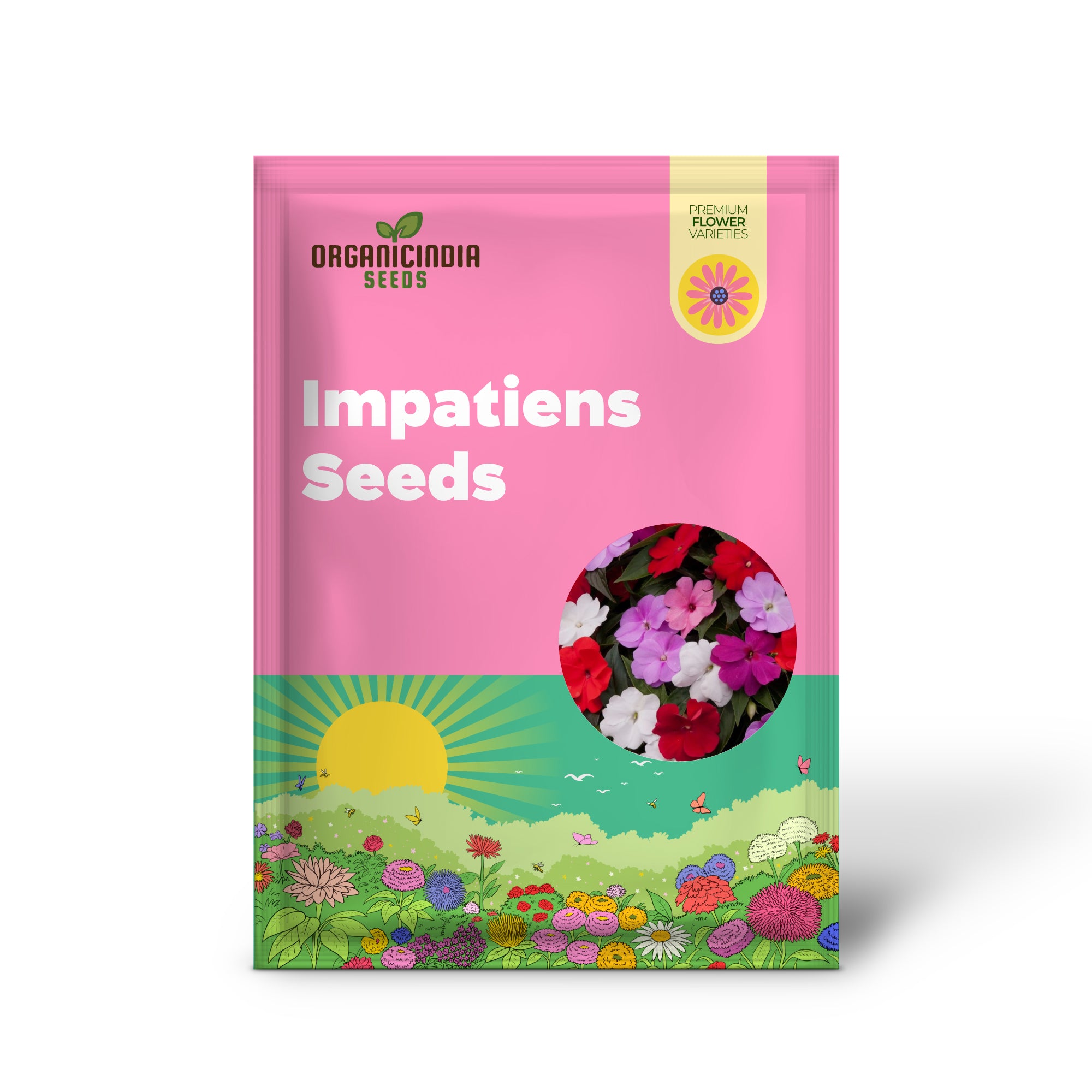 Impatiens Seeds Touch Me Not Balsams Attract Pollinators Garden Beds Borders Flower Seeds