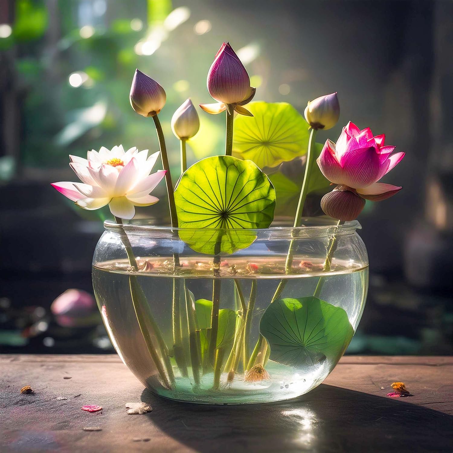 Graines de fleurs aquatiques de lotus Rainbow Bowl pour la plantation, graines de jardinage de qualité supérieure