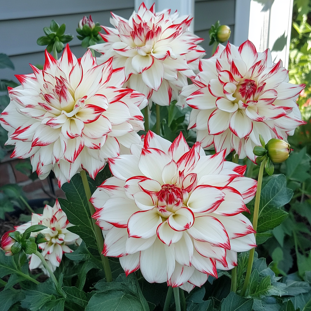 Bi-color Dahlia seeds for borders and flower beds
