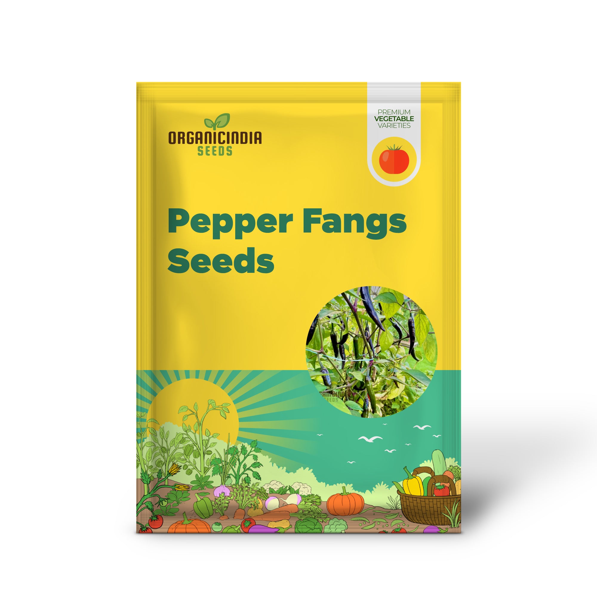 Black Fangs Pepper Seedling for Gardening, Easy-to-Grow Pepper Seeds