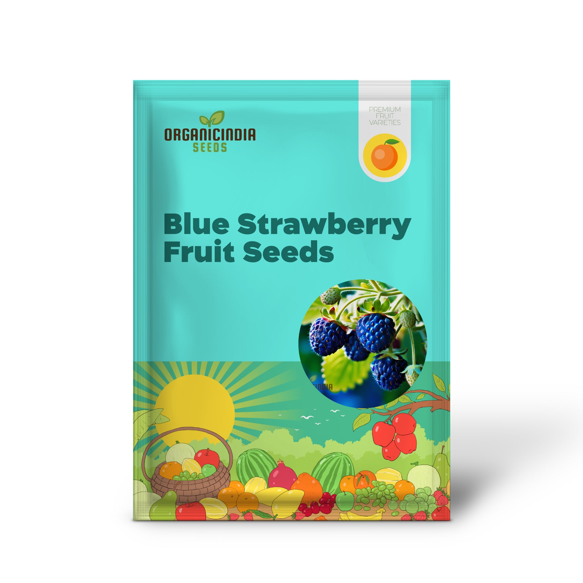 Blue color strawberry seeds for planting in home garden