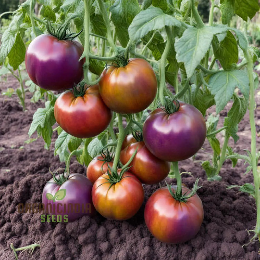 Cherokee Purple Tomato Seedling Growing in Container, Heirloom Tomato Seeds