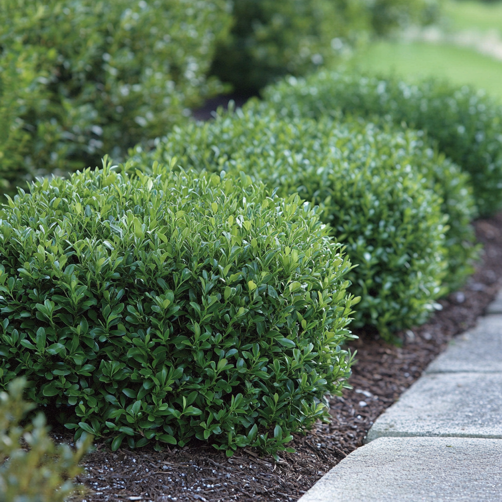 Cold Hardy Northern Charm Boxwood Growing in Landscape