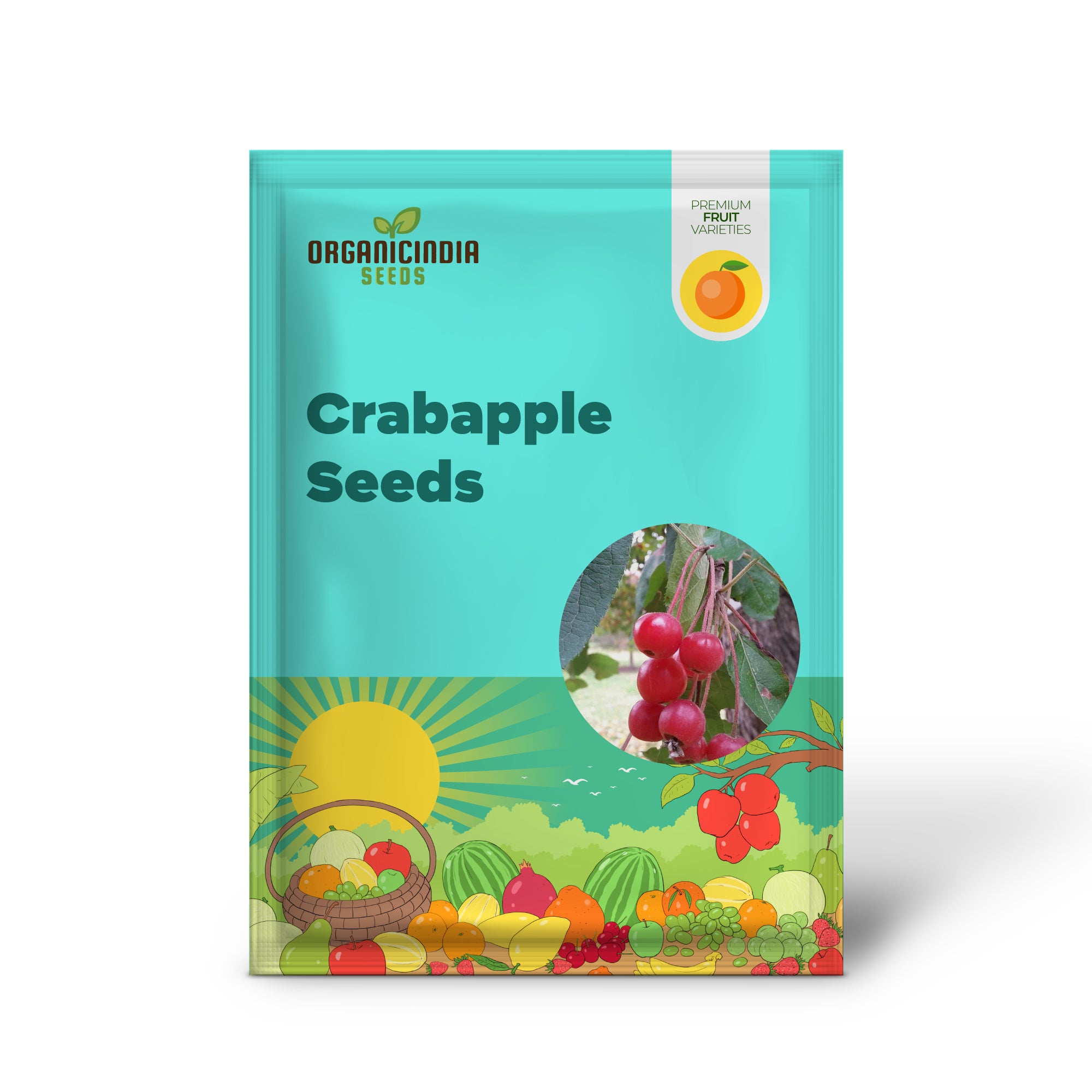 Young Himalayan Crabapple Seedlings Growing in Soil