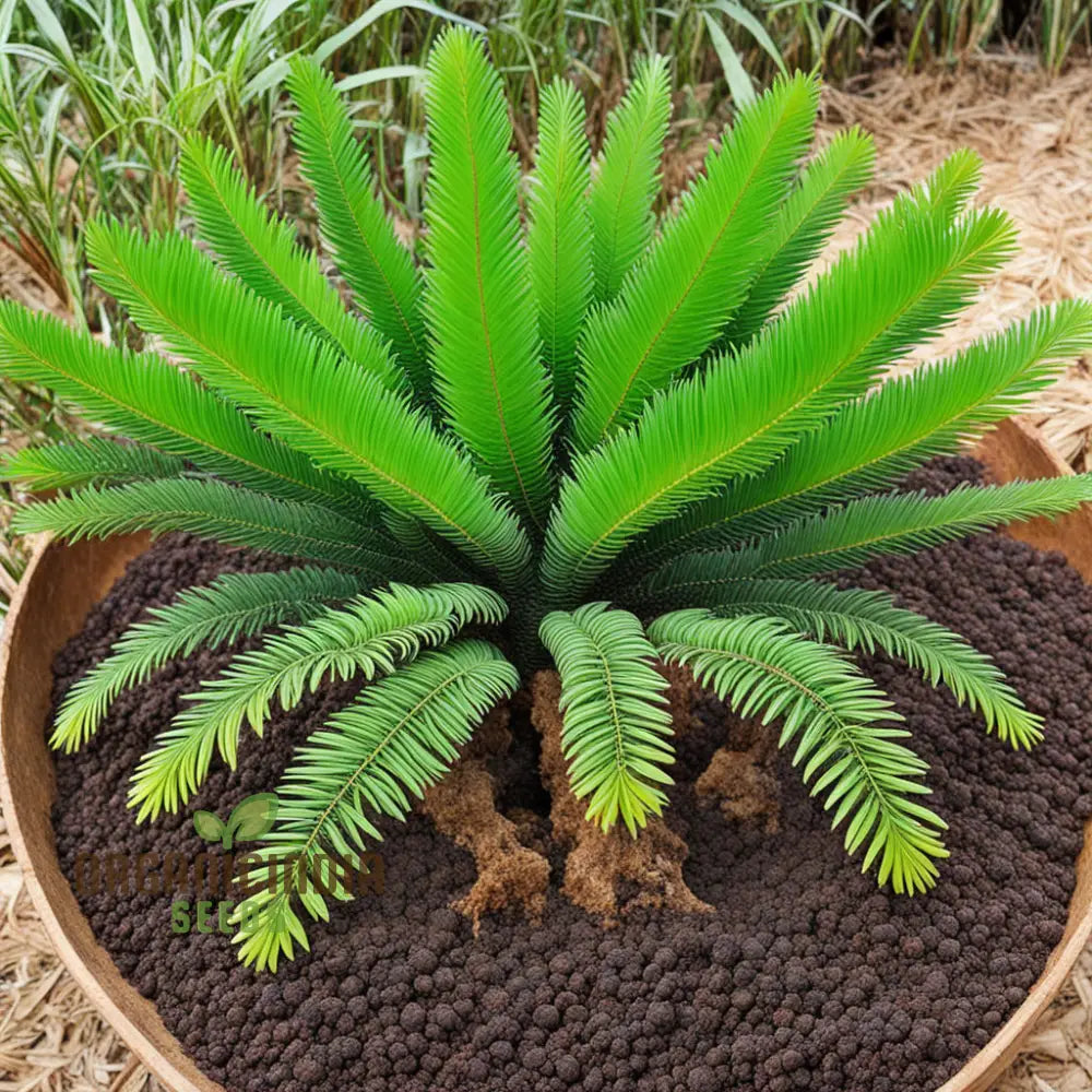 Cycads Tree Seeds Growing in Containers – Exotic Tropical Garden Plants