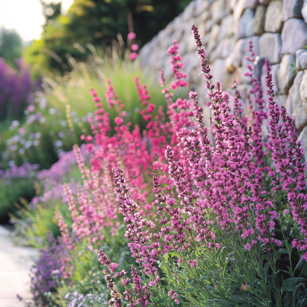 Deep Pink Flowers with Compact Growth for Garden Borders