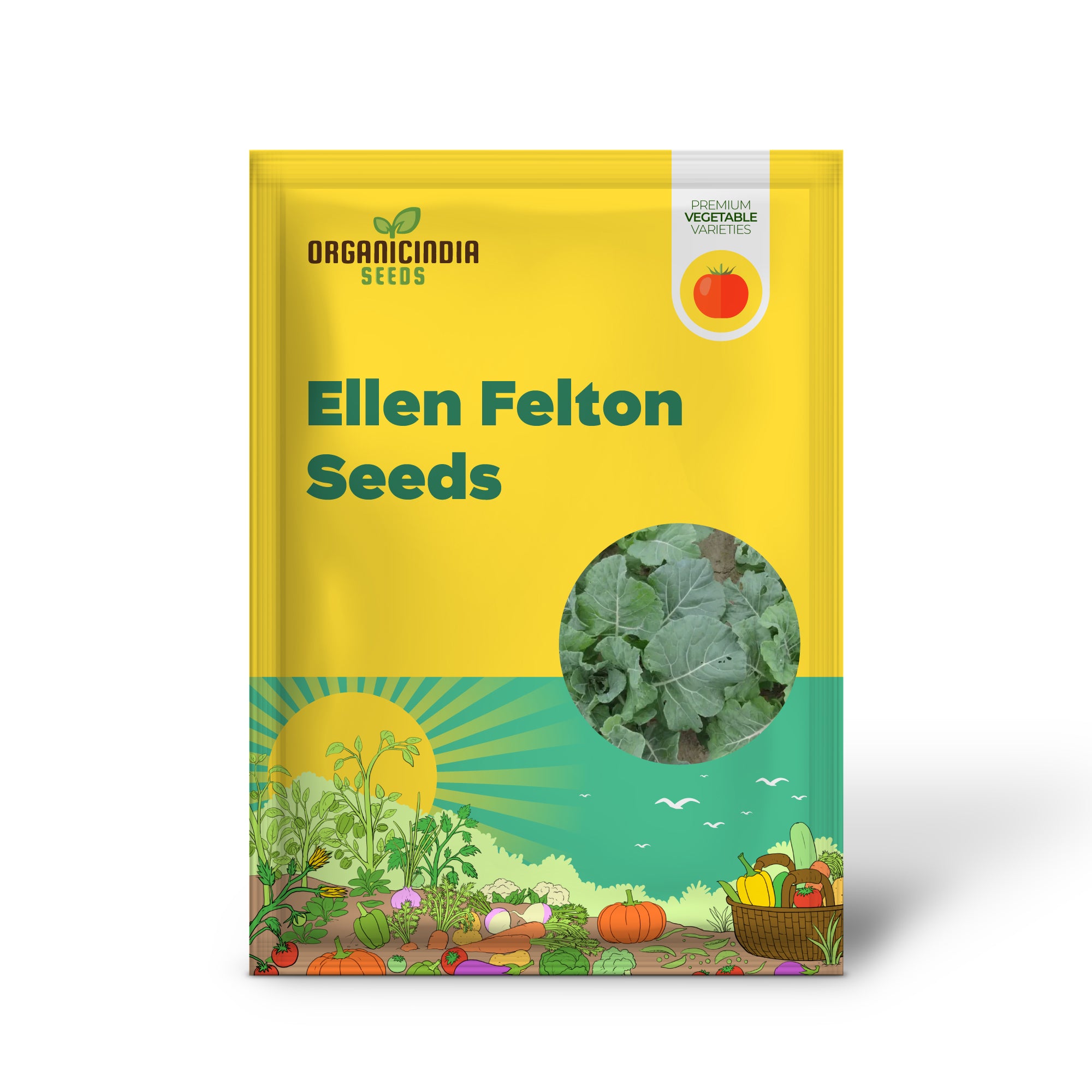 Ellen Felton Dark Seedling for Garden Planting, Easy-to-Grow Vegetable Seeds