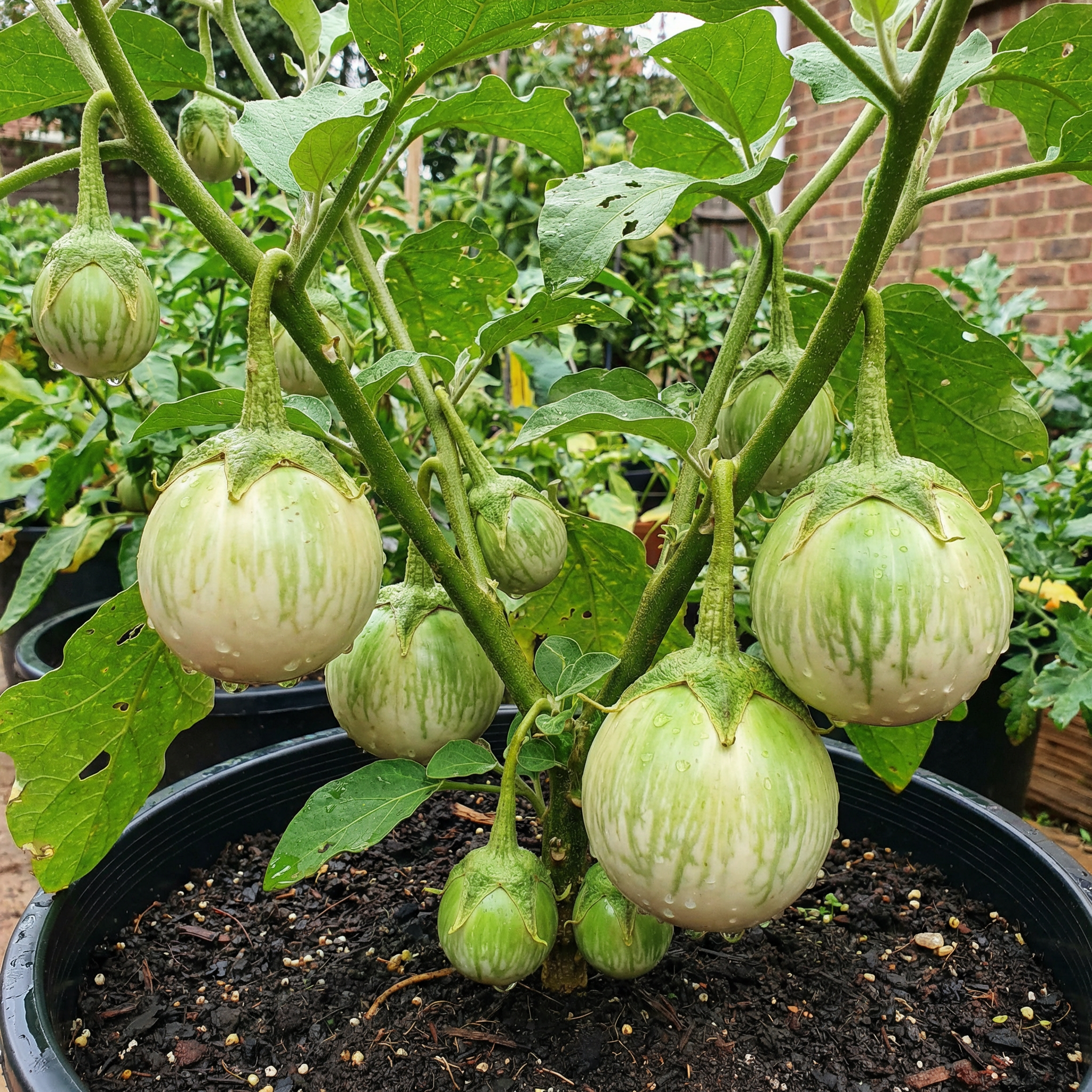 Cambodian Eggplant Seeds – Heirloom Non-GMO Annual Vegetable for Home Garden Growing