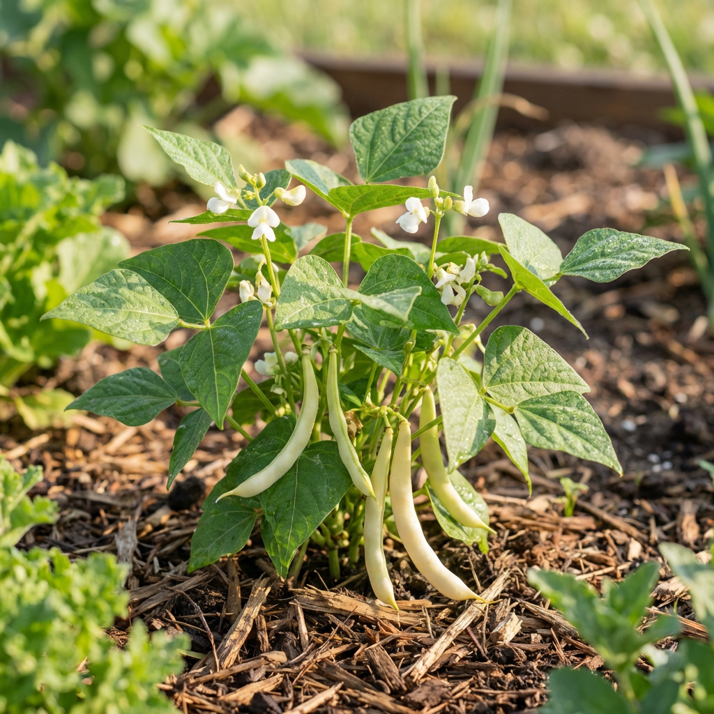 Graines de haricot sec blanc Tepary (Phaseolus acutifolius) – Haricots anciens robustes pour jardins familiaux