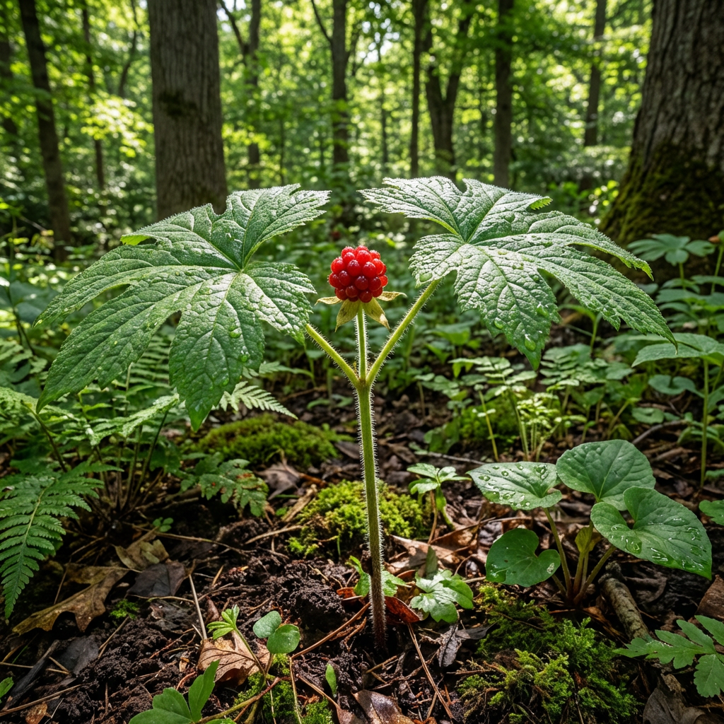 Semillas de Hierba de Sello de Oro (Hydrastis canadensis) para Plantar – Variedad de Jardín Boscoso