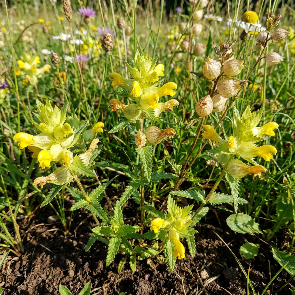 Semillas de Flor de Cascabel Amarillo para Plantar – Variedad Tradicional, No Modificadas Genéticamente, Semillas de Flores Silvestres de Alta Germinación para Praderas y Jardines de Polinizadores