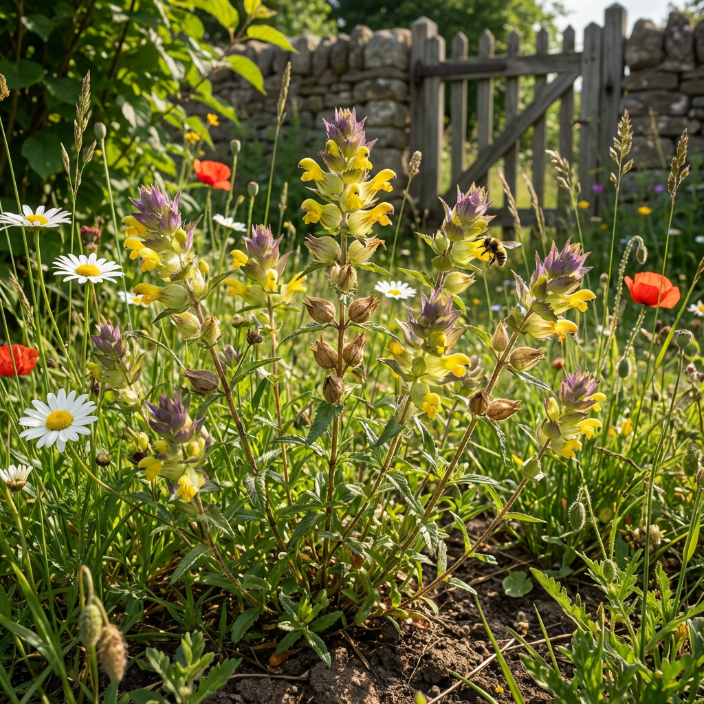 Semillas de Flor de Cascabel Amarillo para Plantar – Variedad Tradicional, No Modificadas Genéticamente, Semillas de Flores Silvestres de Alta Germinación para Praderas y Jardines de Polinizadores