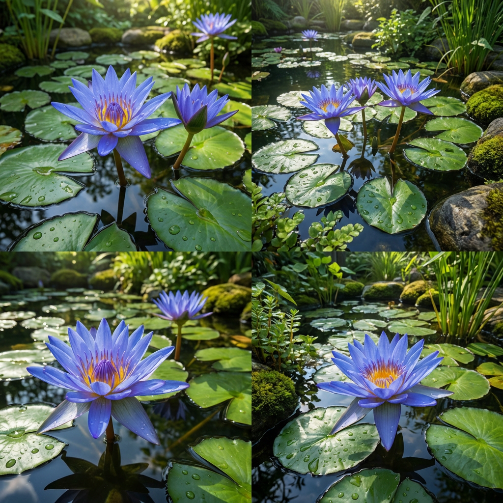 Semillas de Loto Azul Nymphaea caerulea – Flor Acuática Tradicional para Estanques y Recipientes