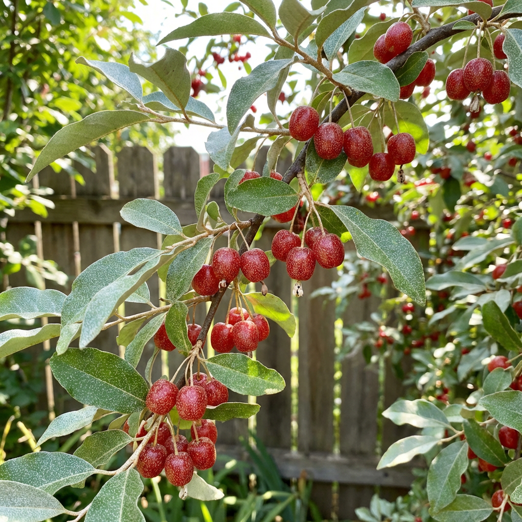 Goumi Berry (Elaeagnus multiflora) Fruit Seeds – Hardy Shrub for Home Gardens